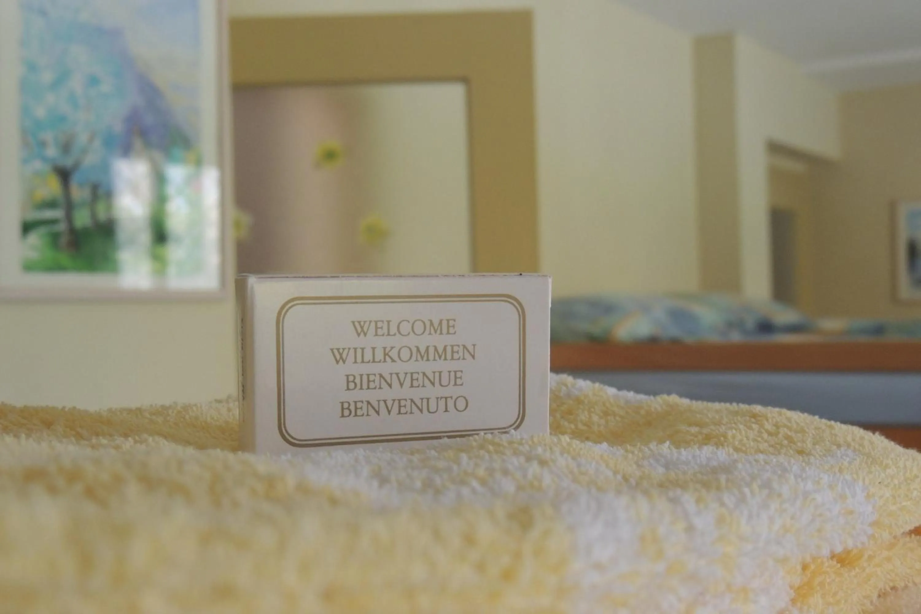 Decorative detail, Bed in B&B Haus Schönstatt contactless- Check-In