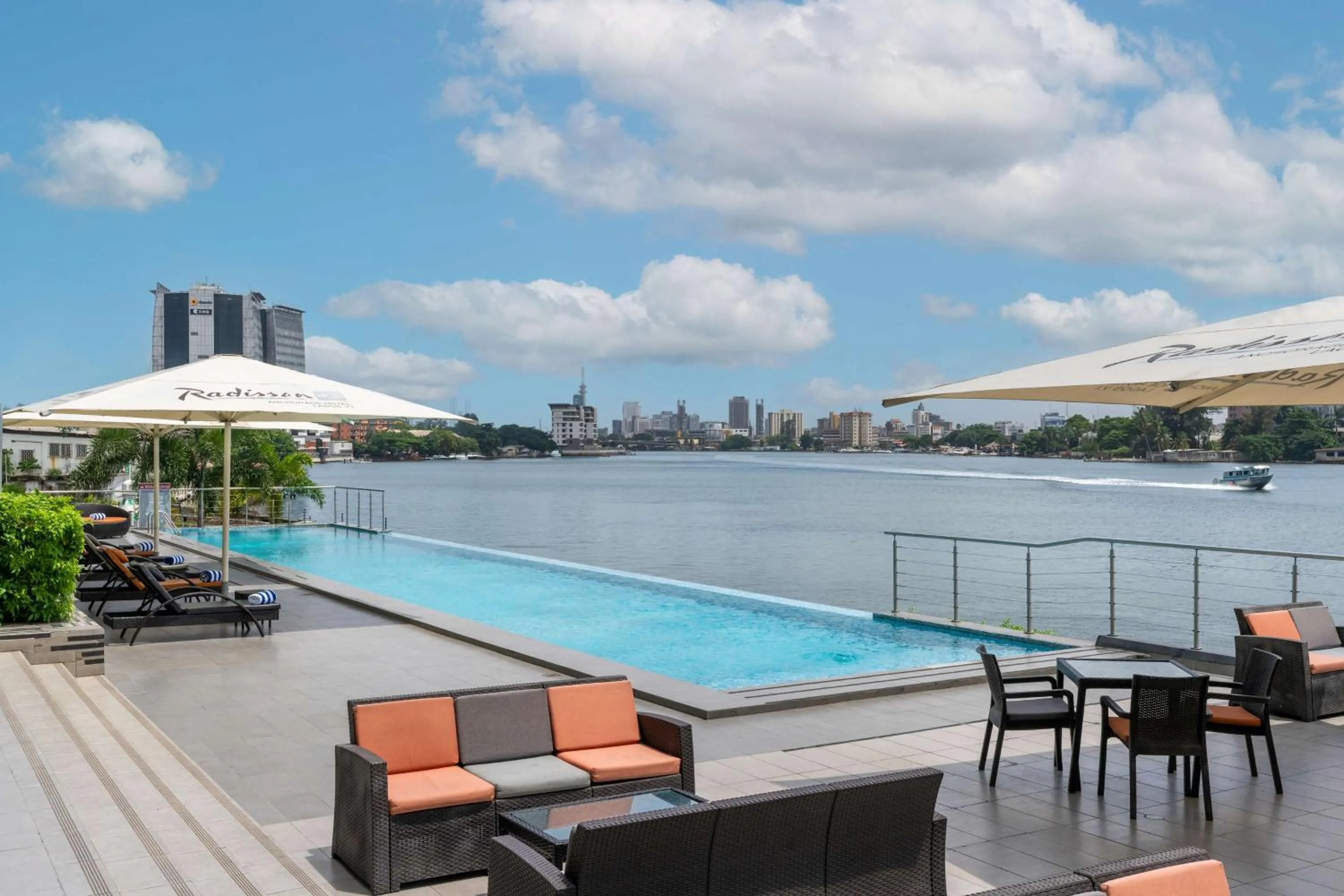 Pool view in Radisson Blu Anchorage Hotel
