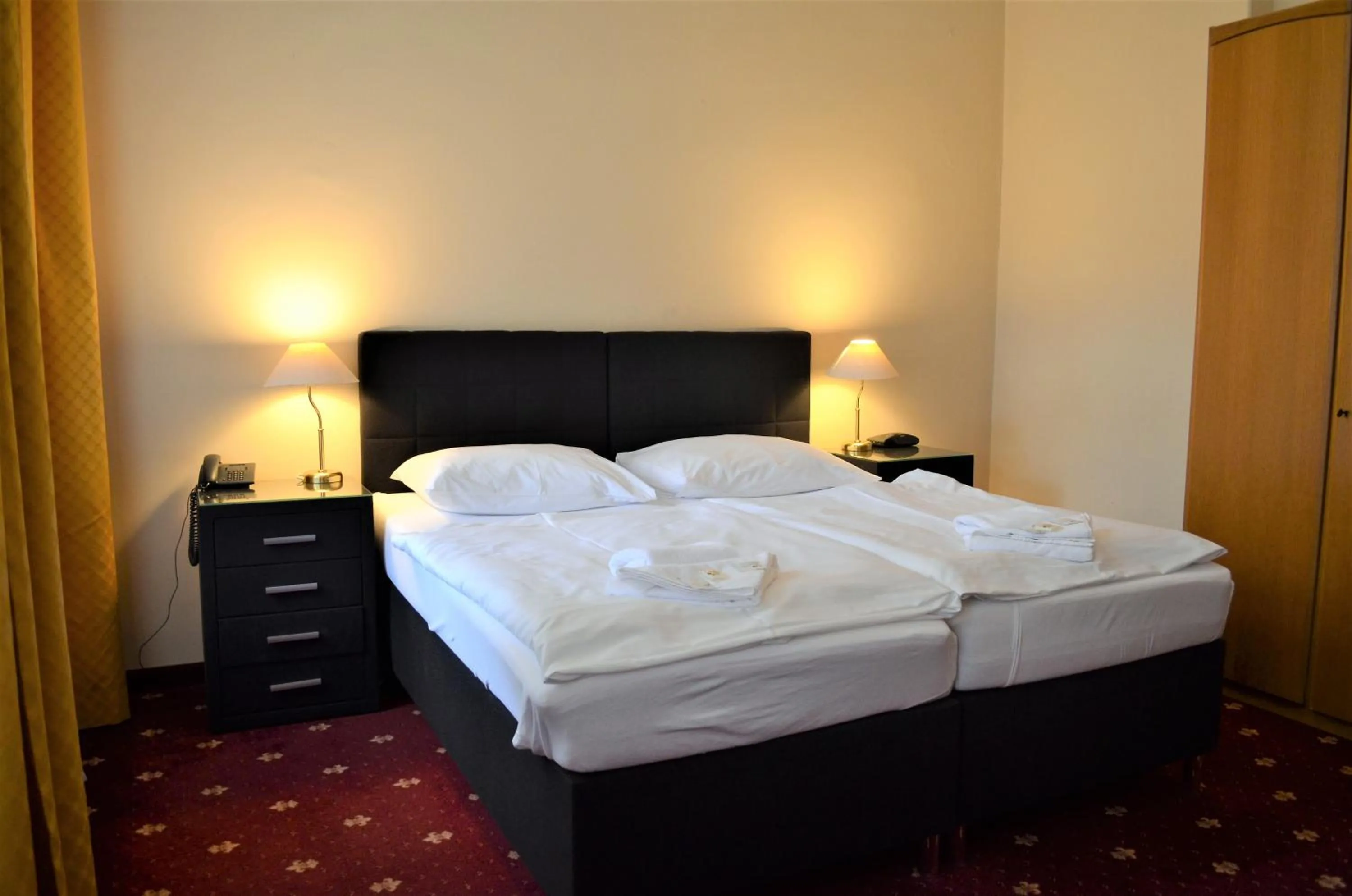 Bed in Hotel Palacky