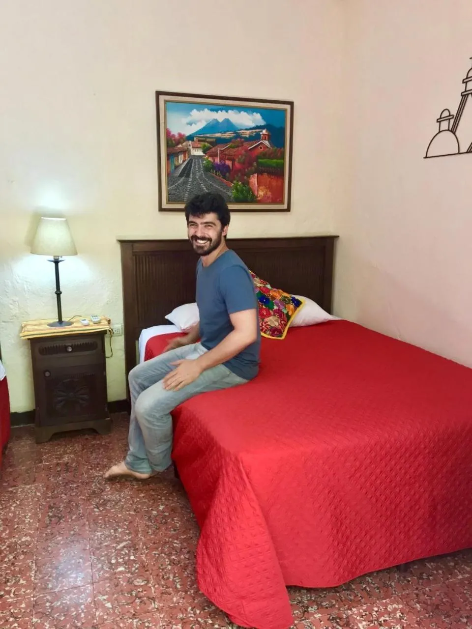 Guests, Bed in Hostal Antigua