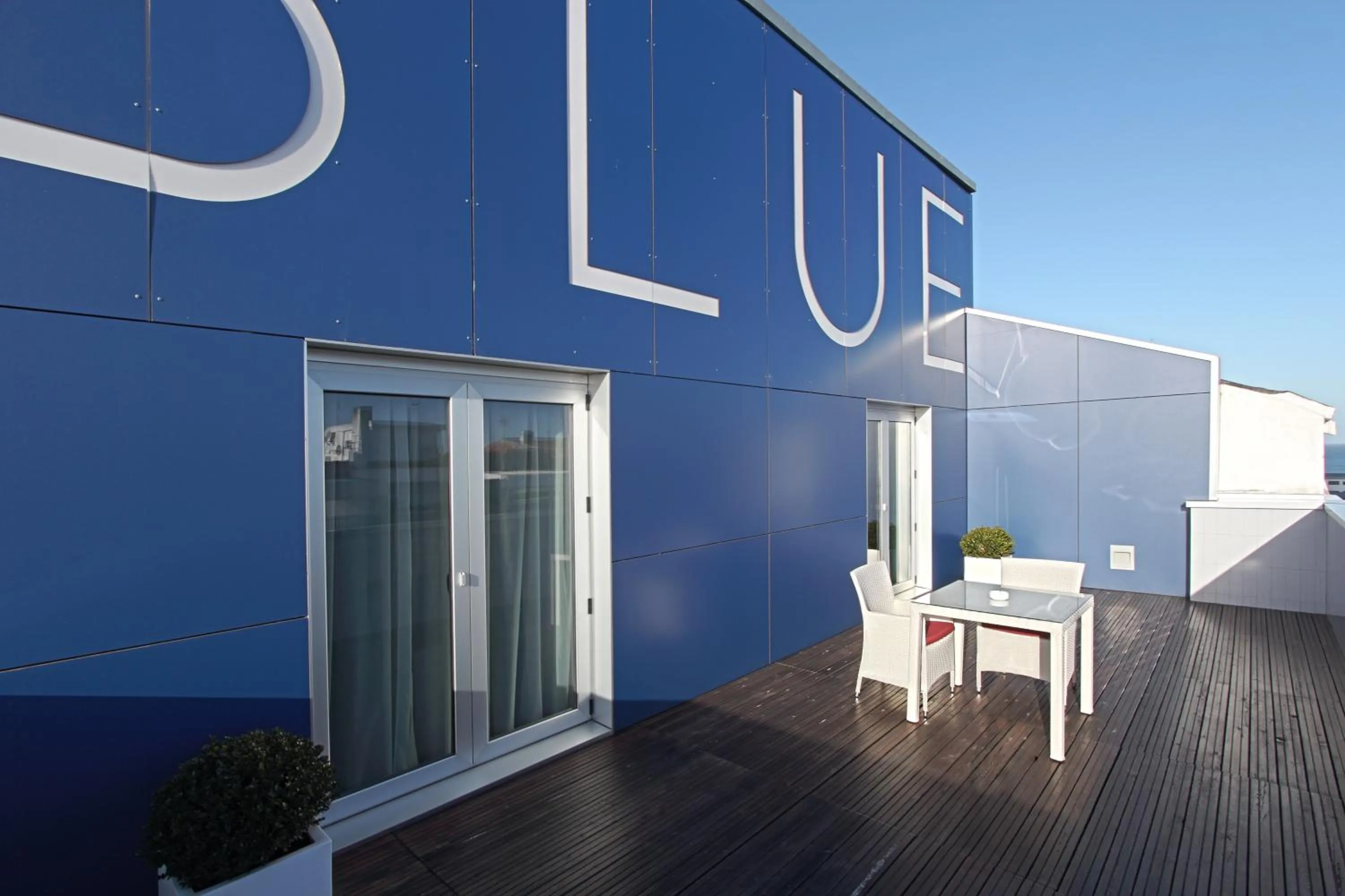 Balcony/Terrace in Eurostars Blue Coruña