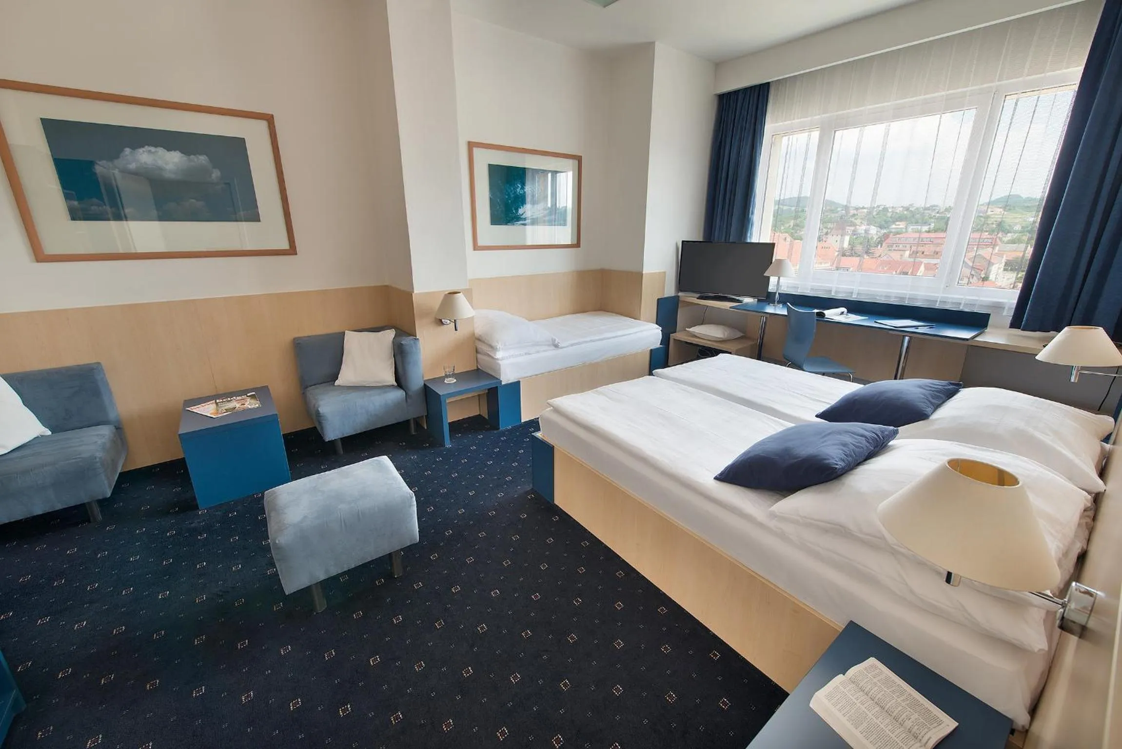 Photo of the whole room, Bed in Hotel Grand Litava Beroun