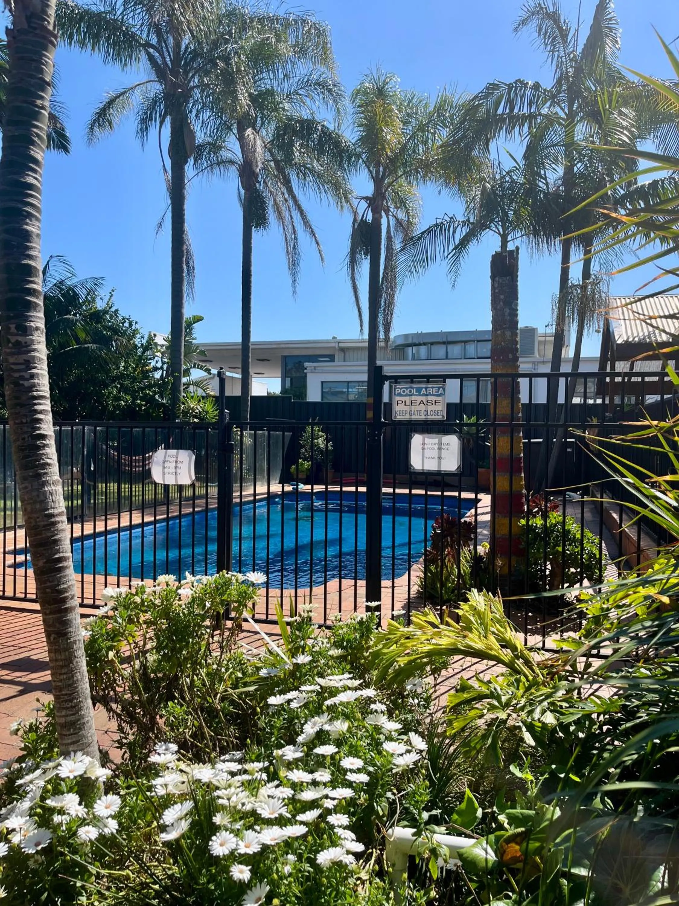 Swimming pool in Backpackers Newcastle