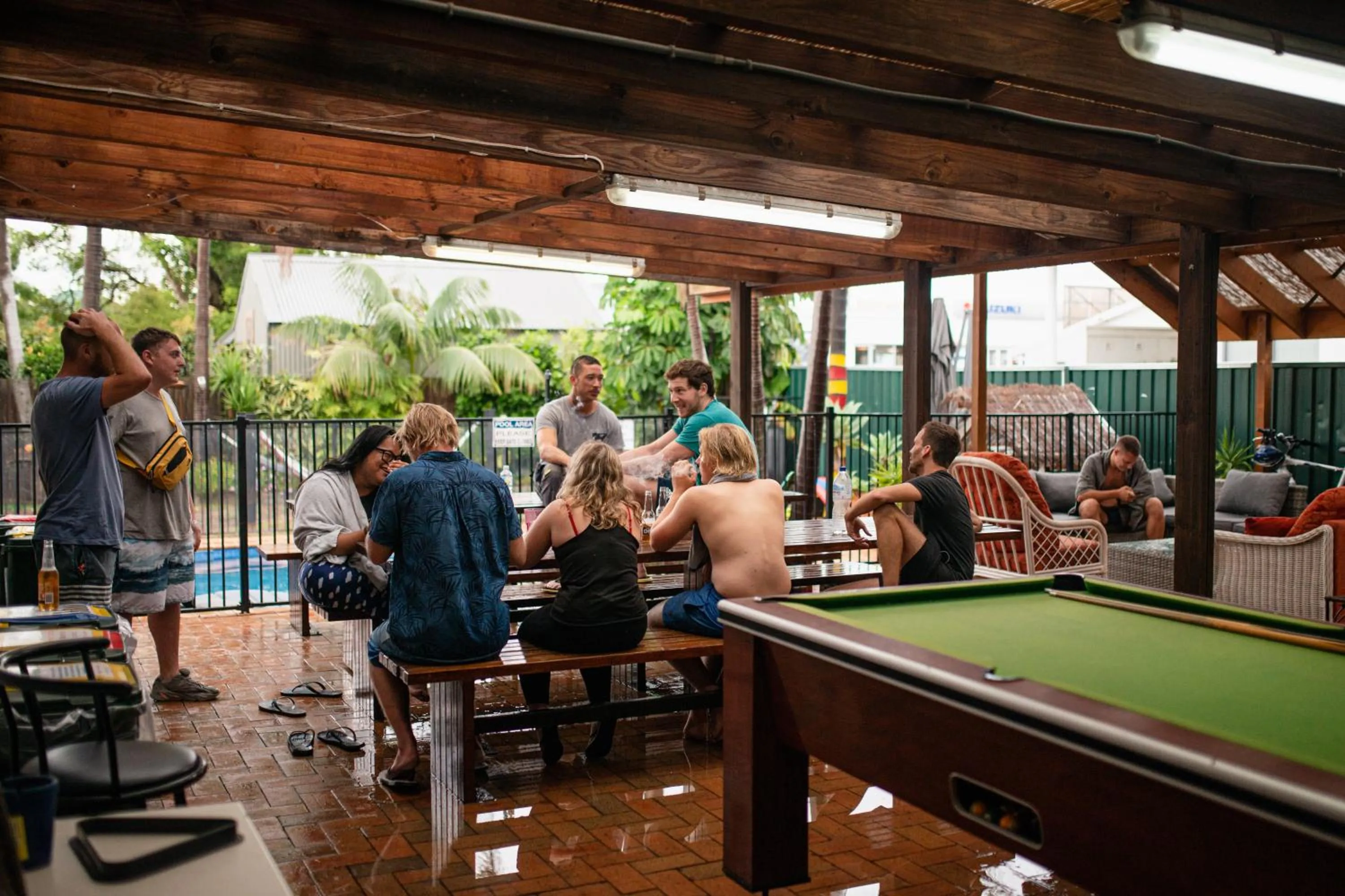 Billiard in Backpackers Newcastle