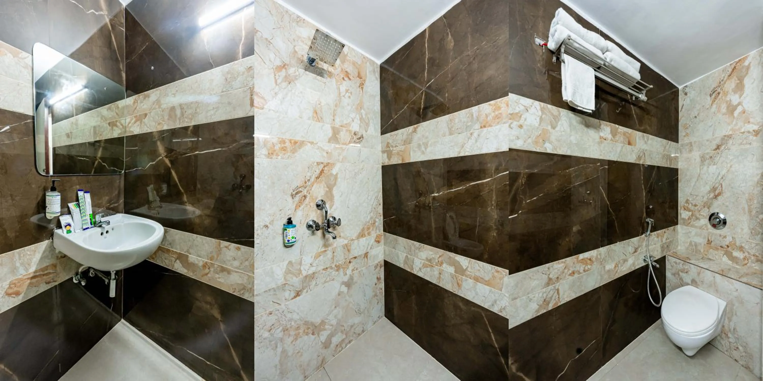 Bathroom in Treebo Edge Raipur Railway Station