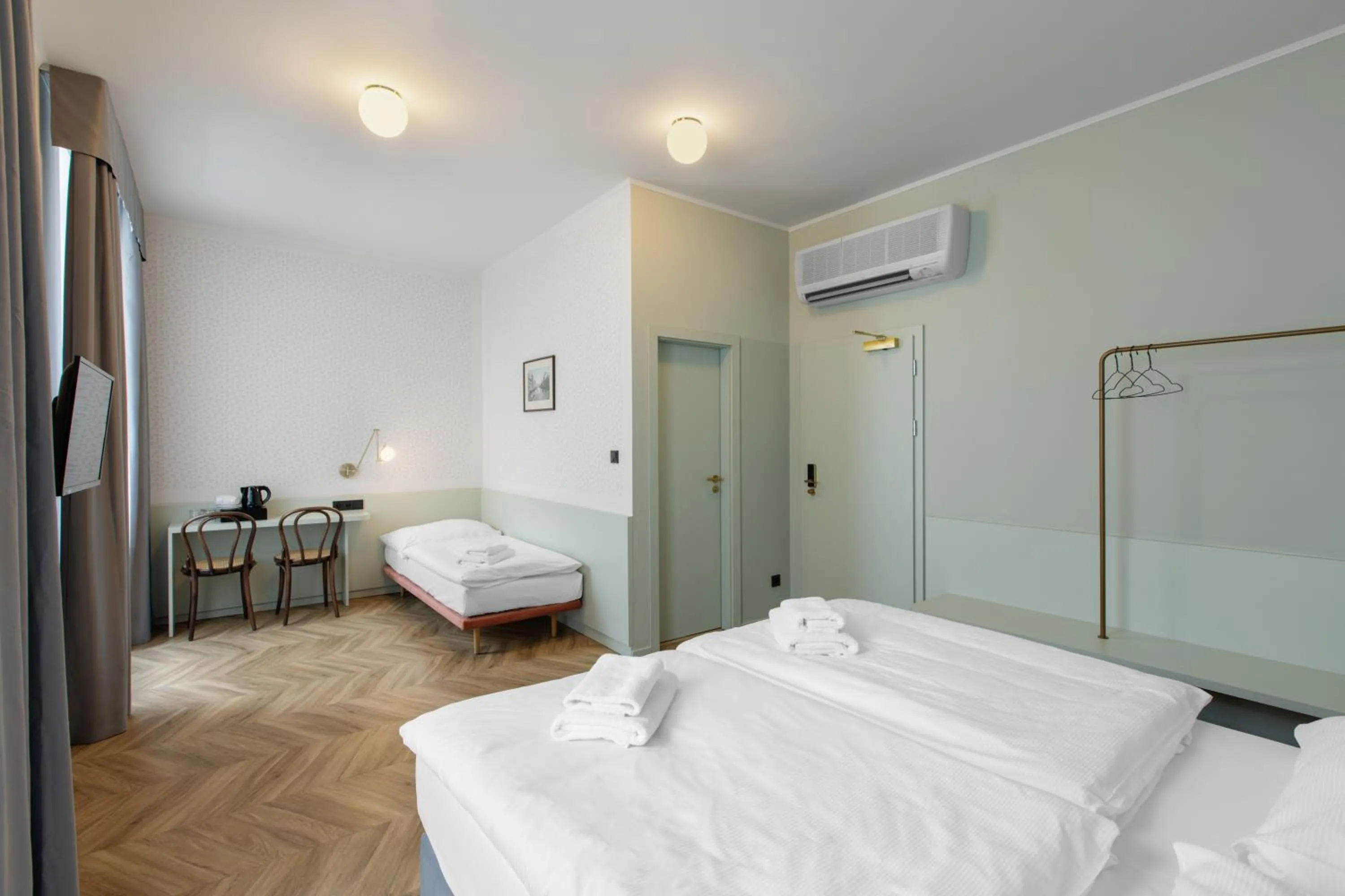 Bed in Hotel Beránek