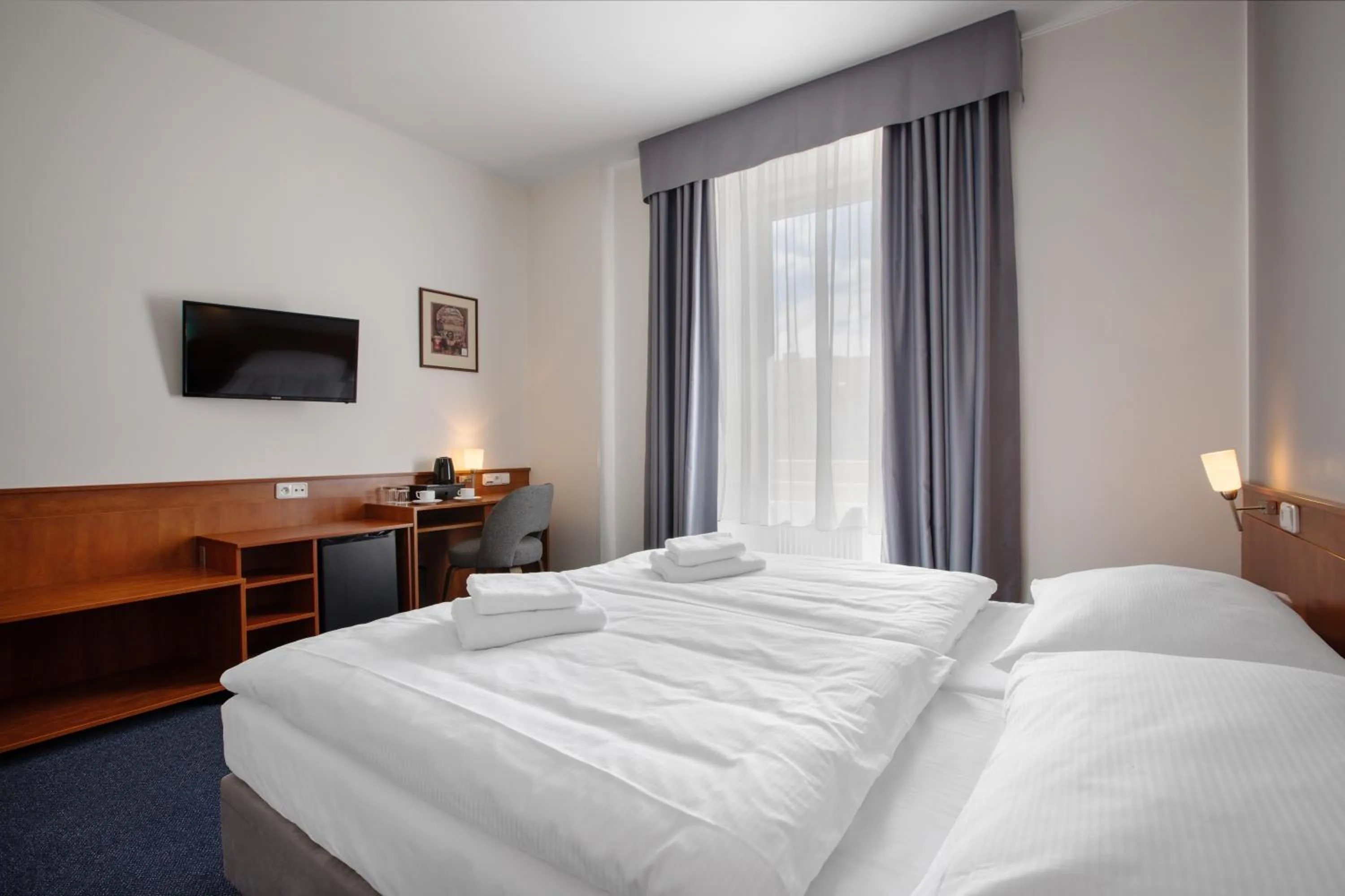 Bed in Hotel Beránek