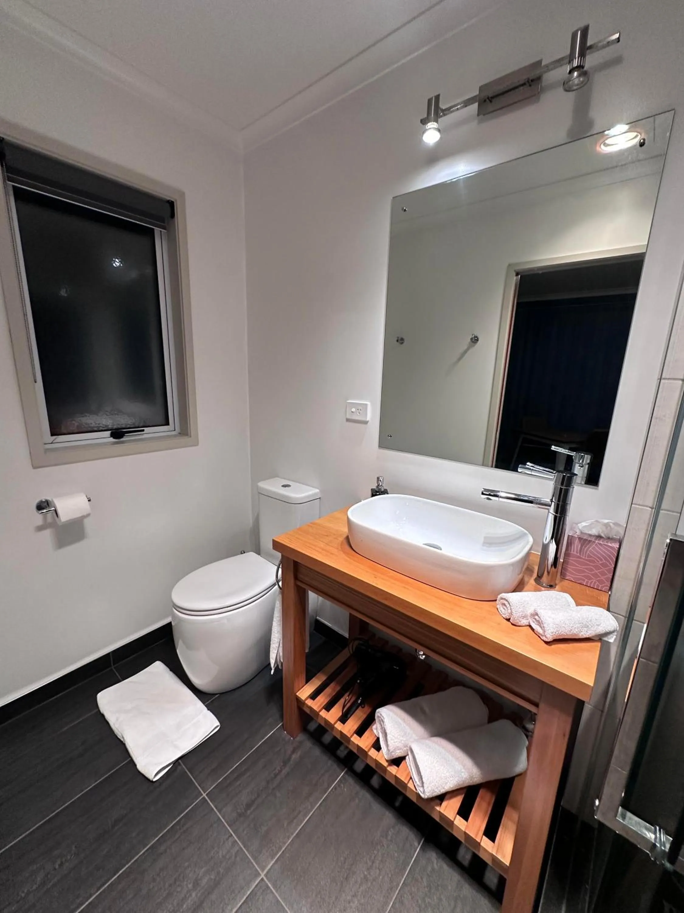 Toilet in Tongariro Suites