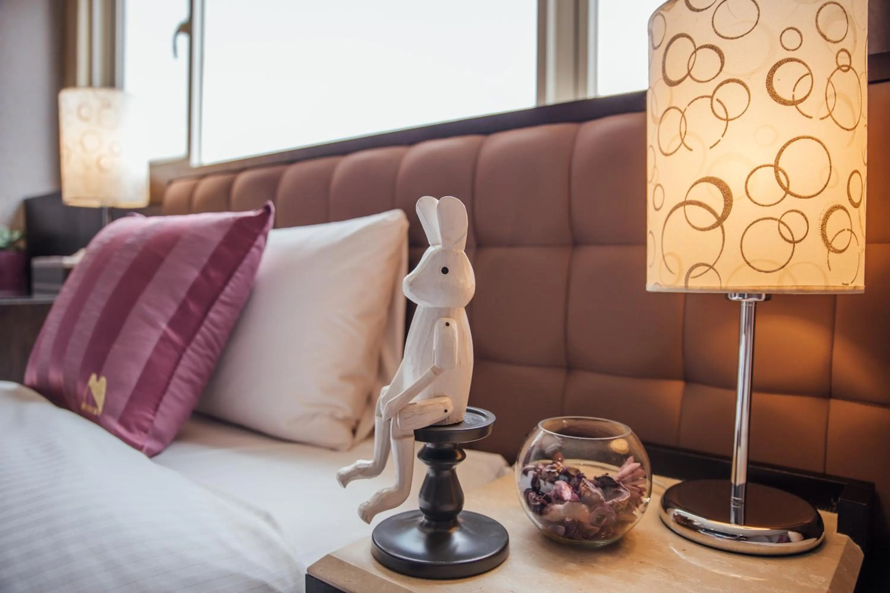 Decorative detail, Bed in Muzik Hotel - Ximending Xining Branch