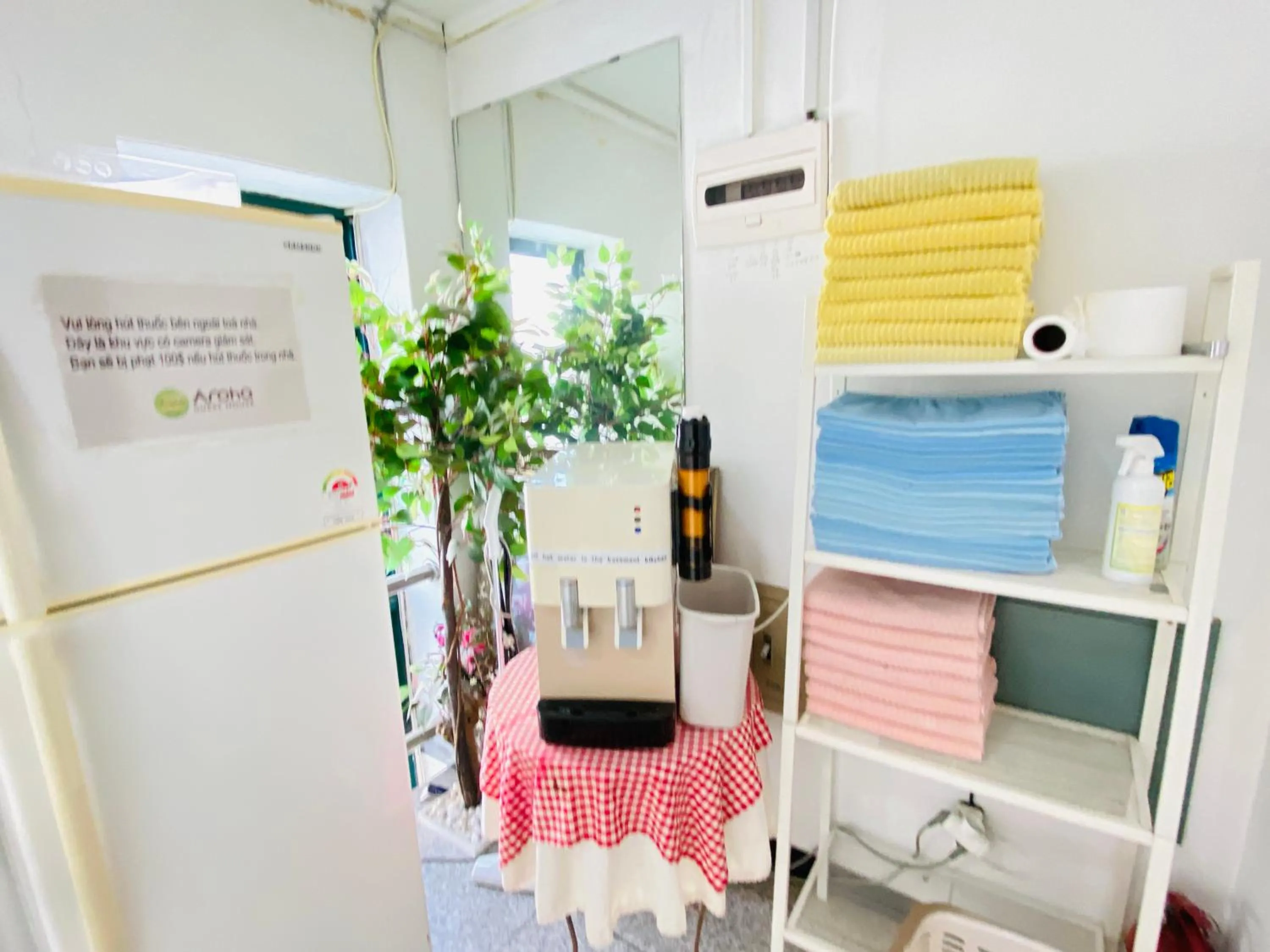 towels in Aroha Guesthouse Seoul Station