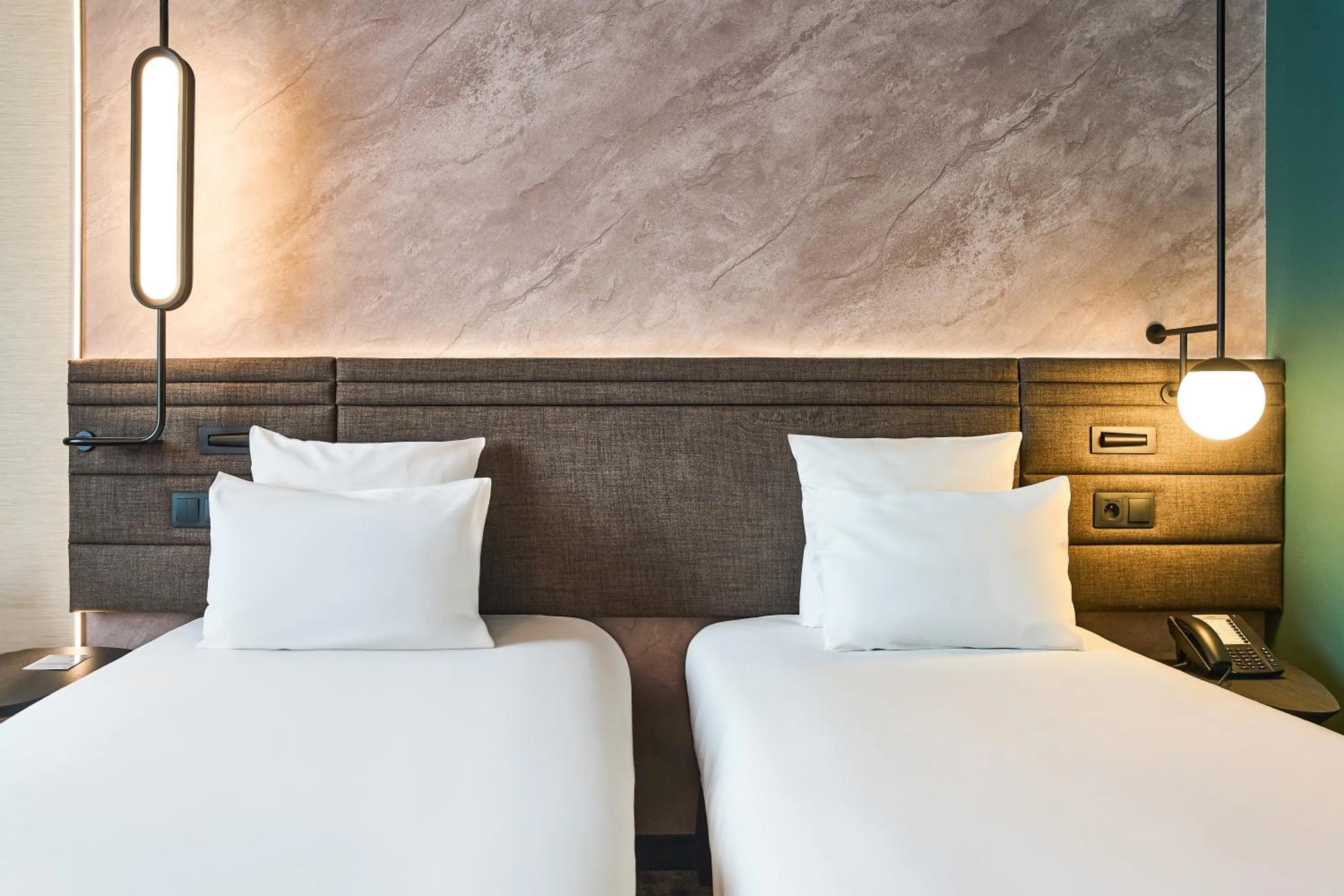 Bed in Novotel Praha Wenceslas Square