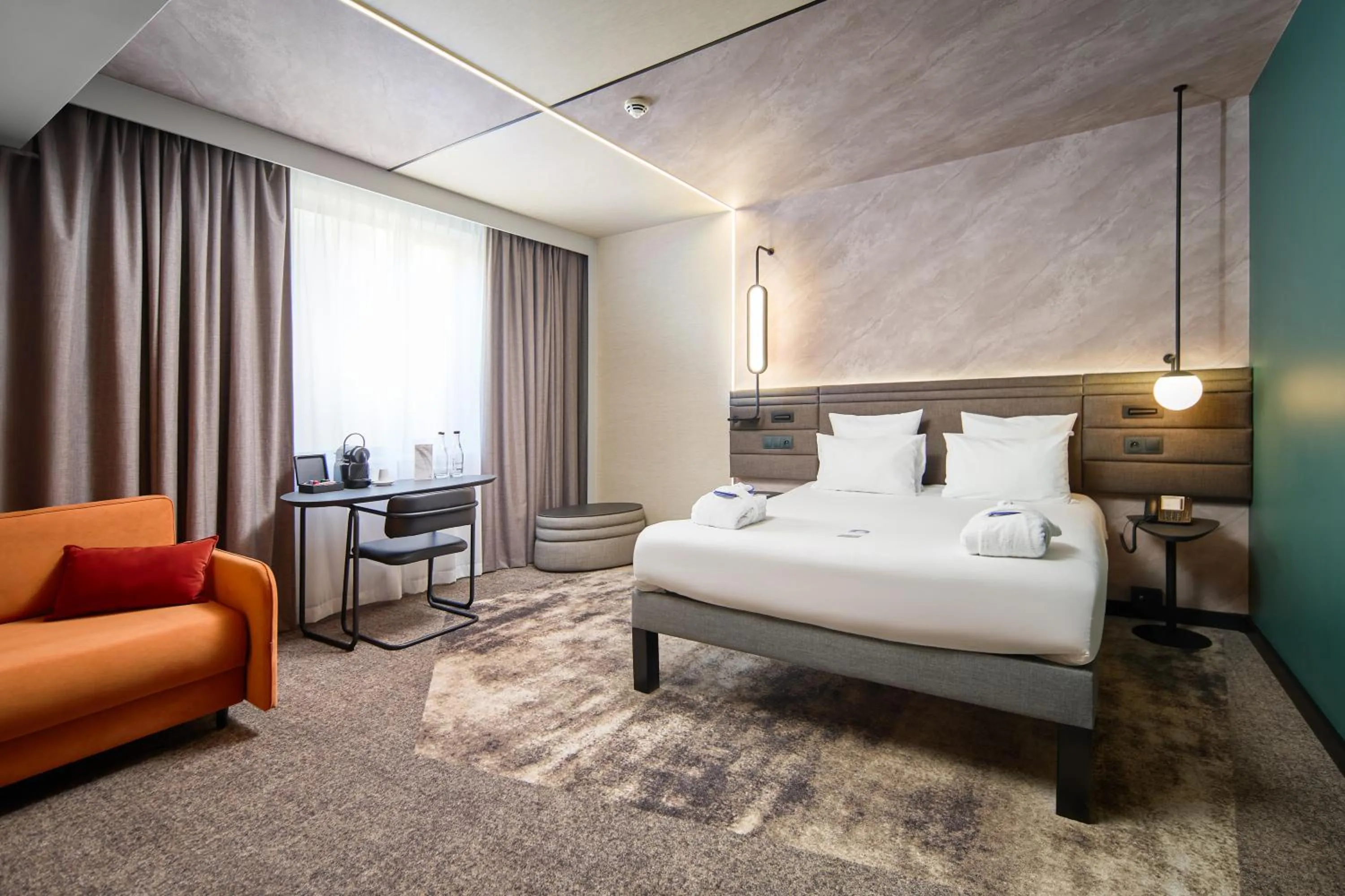 Bed in Novotel Praha Wenceslas Square