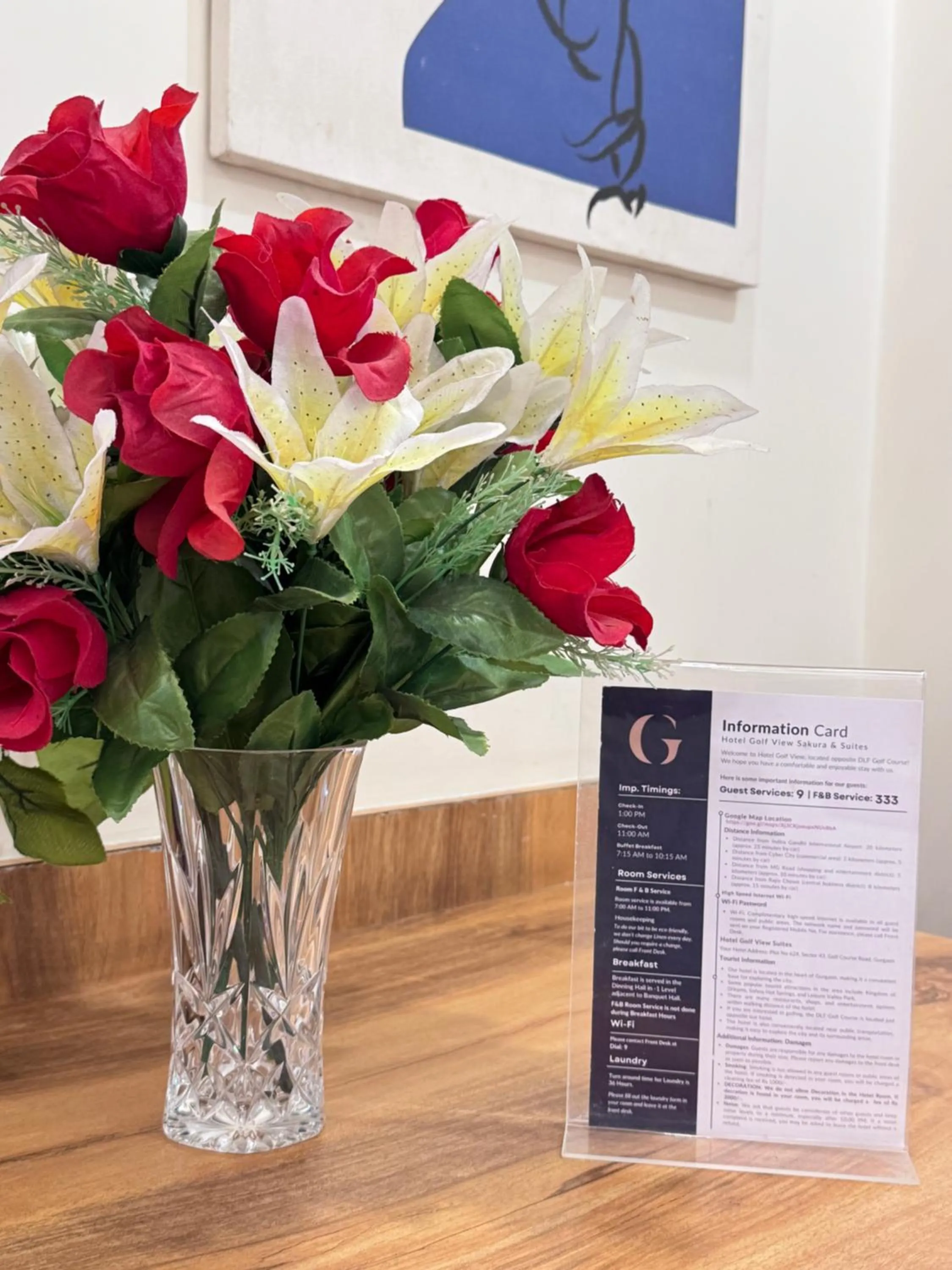 Decorative detail in Hotel Golf View Suites-Golf Course Road Gurgaon