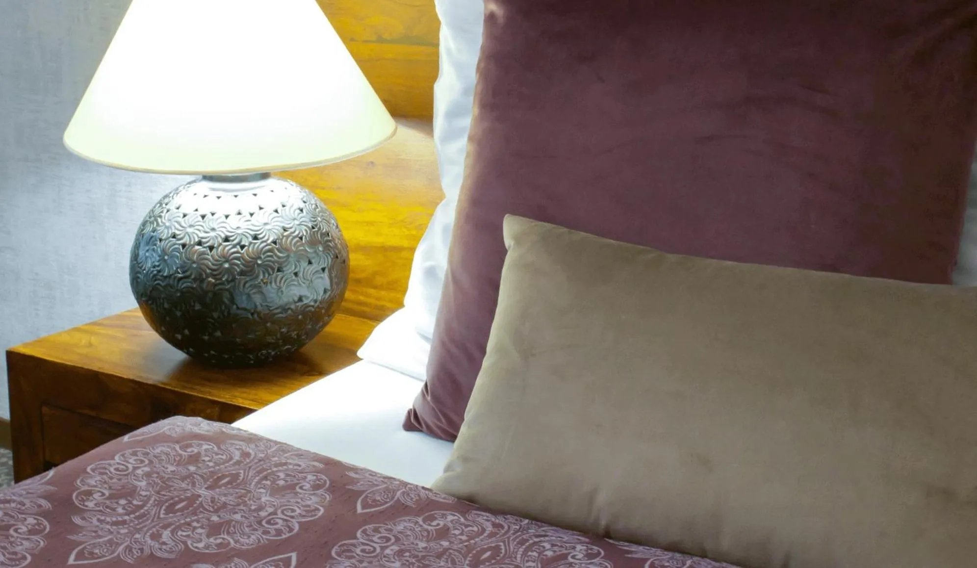 Decorative detail, Bed in Hotel Residence Agnes