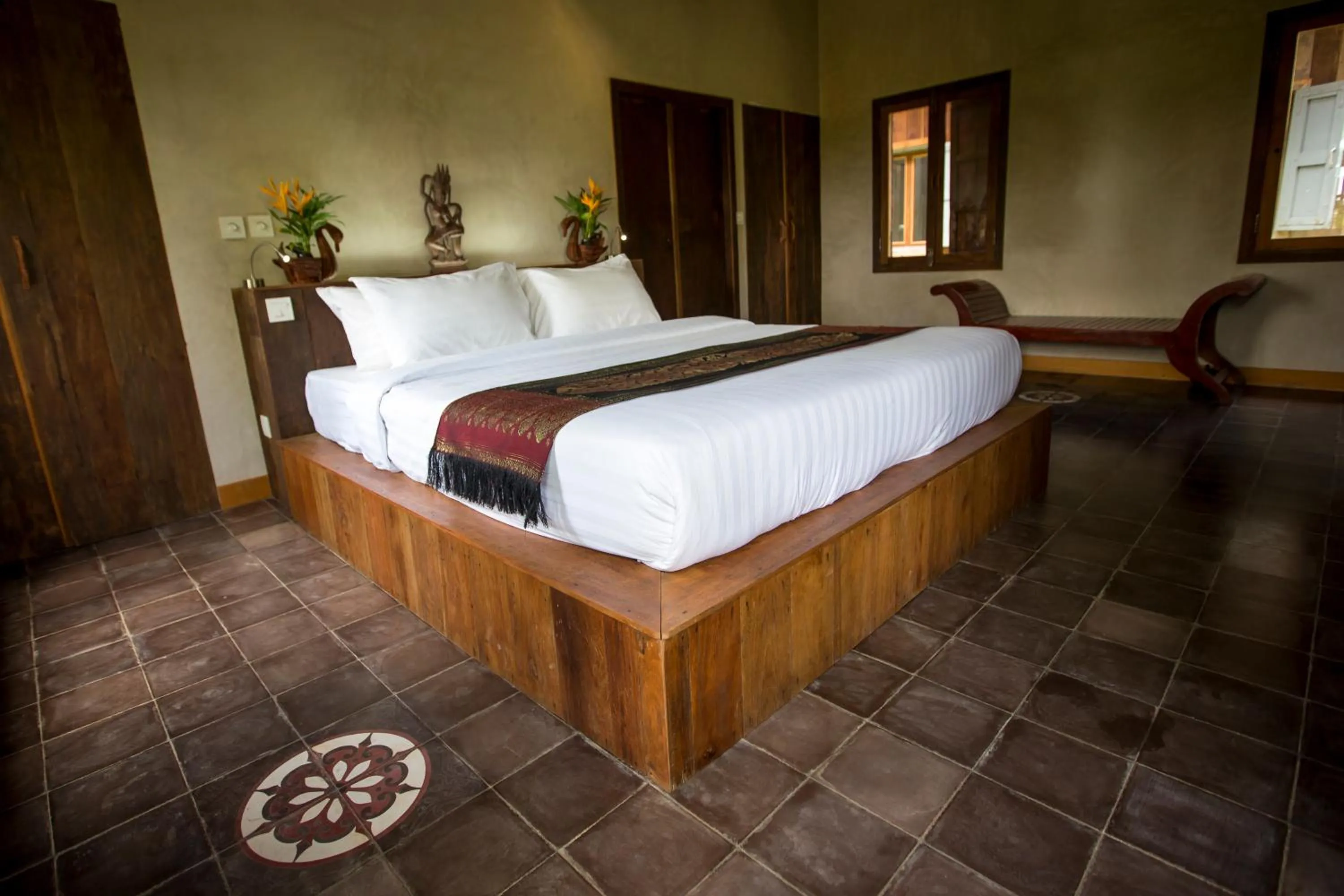 Bed in Angkor Rural Boutique Resort