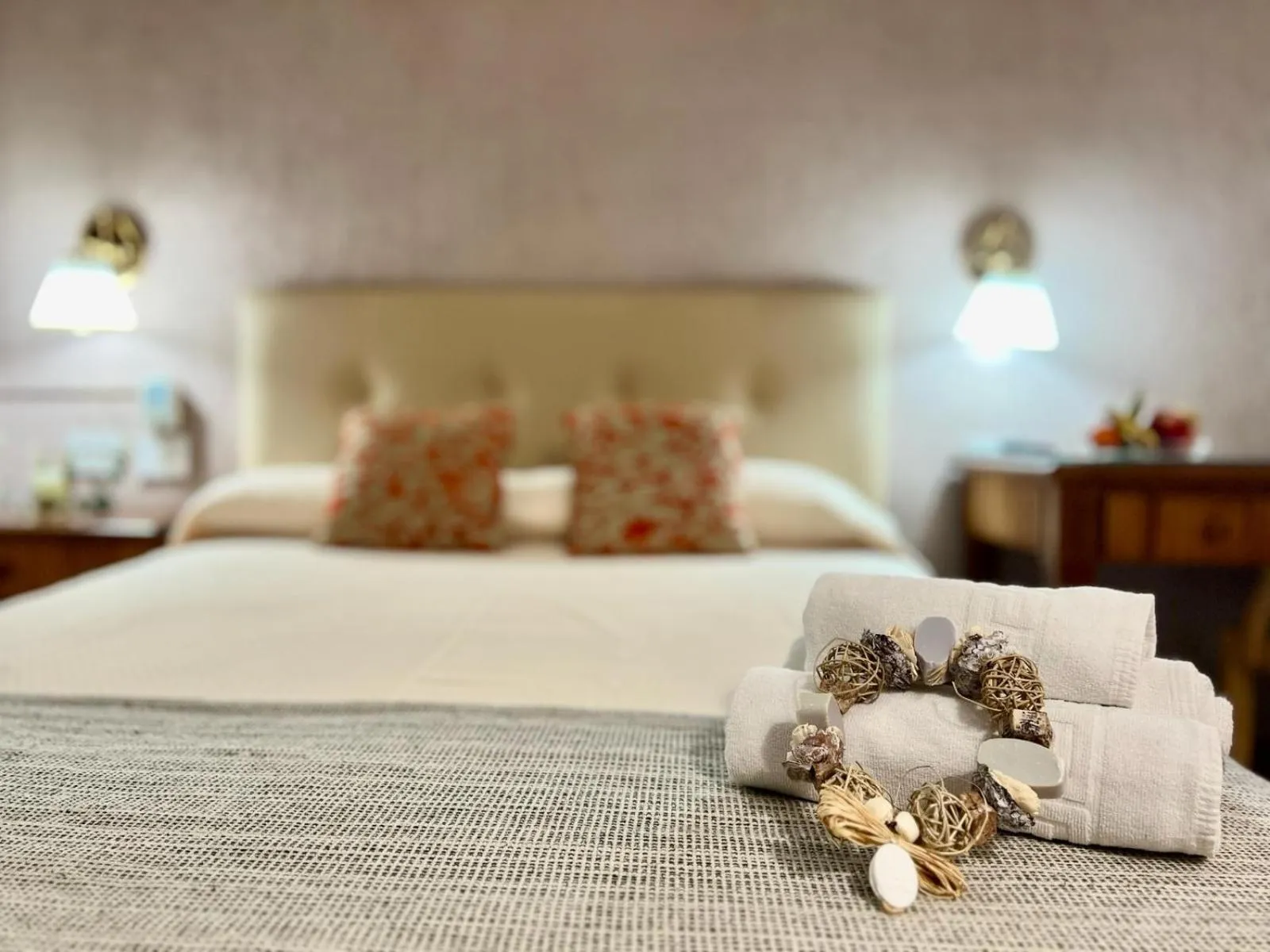 Decorative detail, Bed in Hotel Atlántico Centro