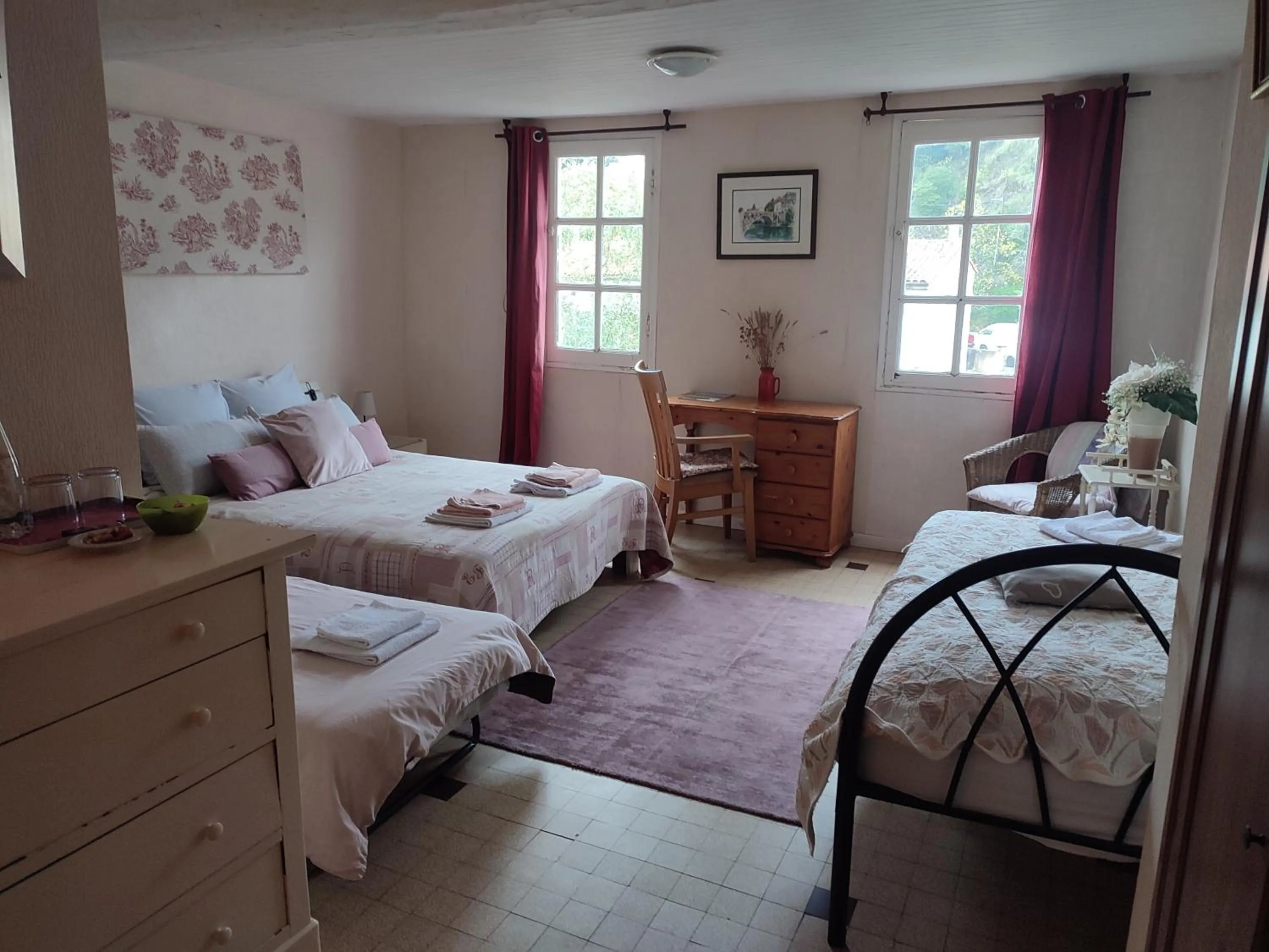 Bed in Chateau View Chambres d'hôtes