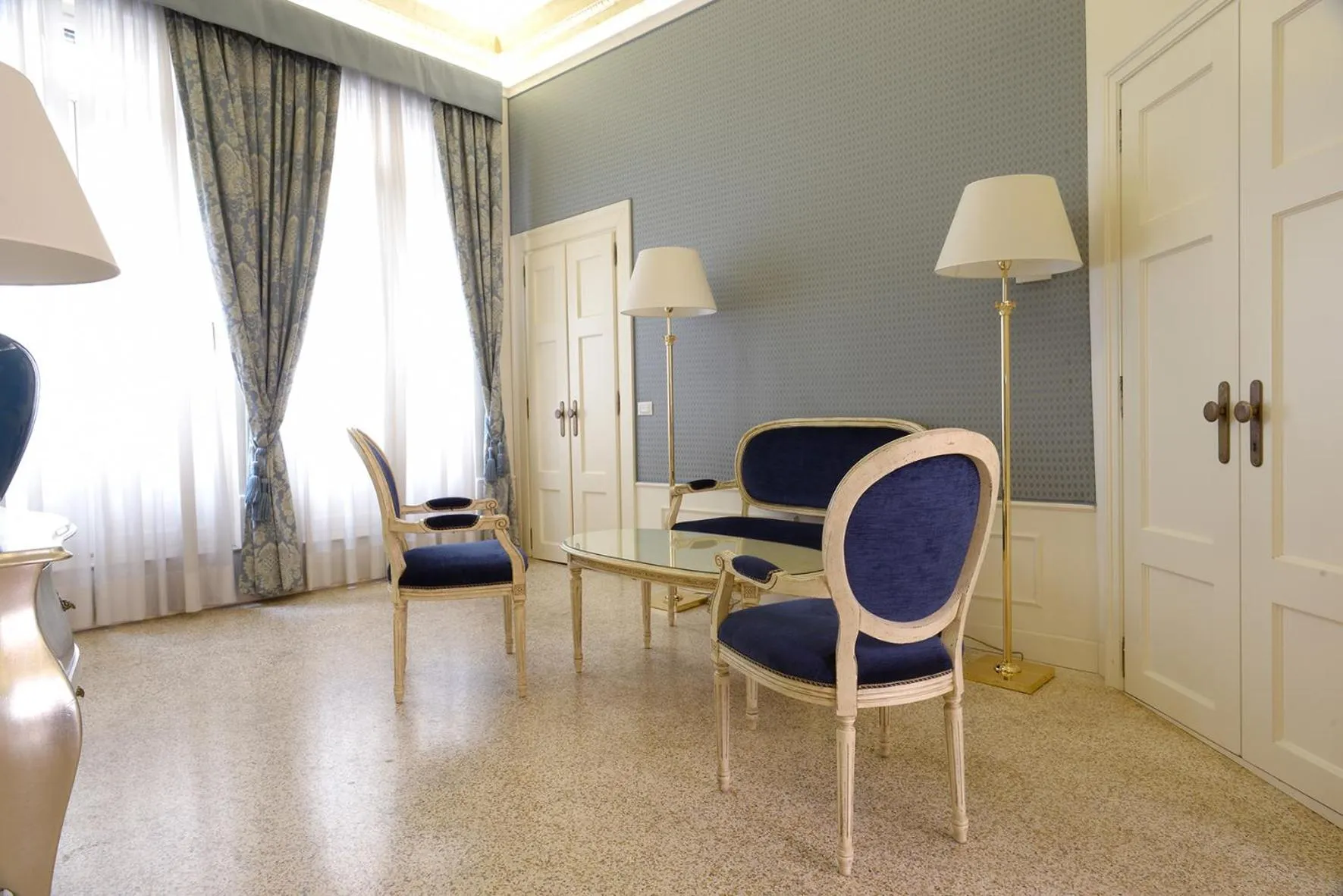 Living room in Corte Barozzi Venice Suites