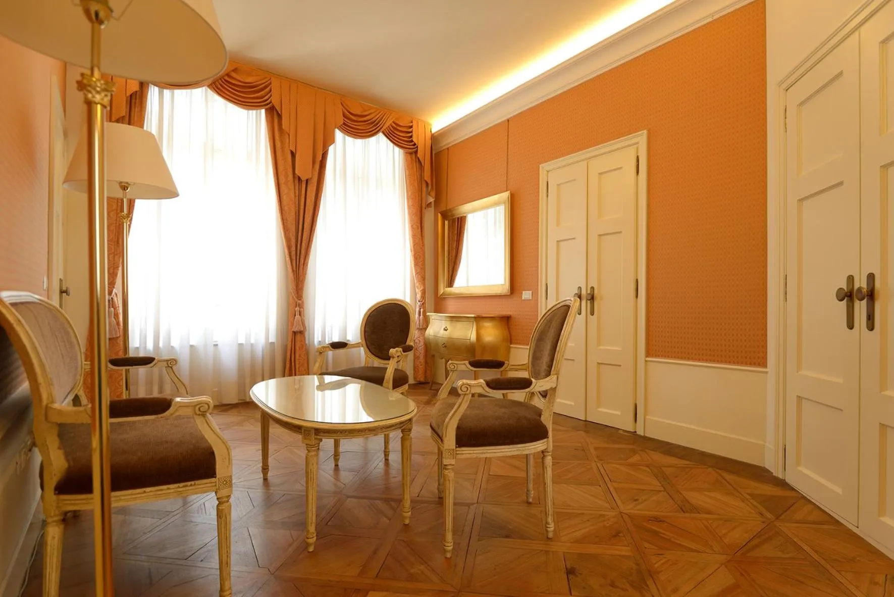 Living room in Corte Barozzi Venice Suites