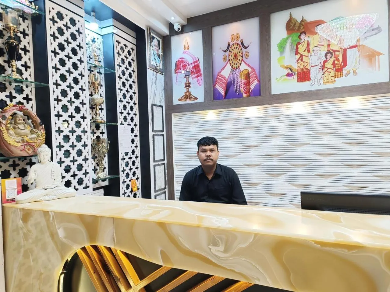 Lobby or reception in Ghar 365 Residency