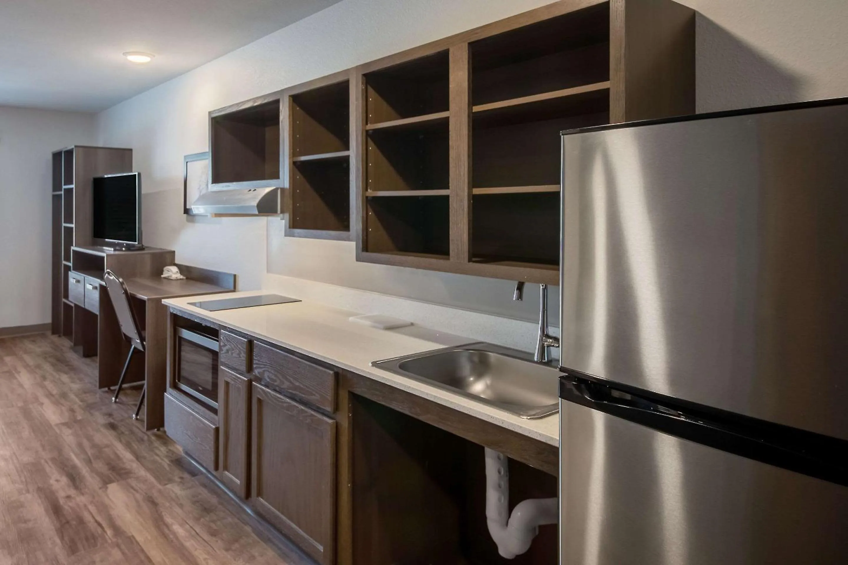 Kitchen or kitchenette in WoodSpring Suites Round Rock-Austin North