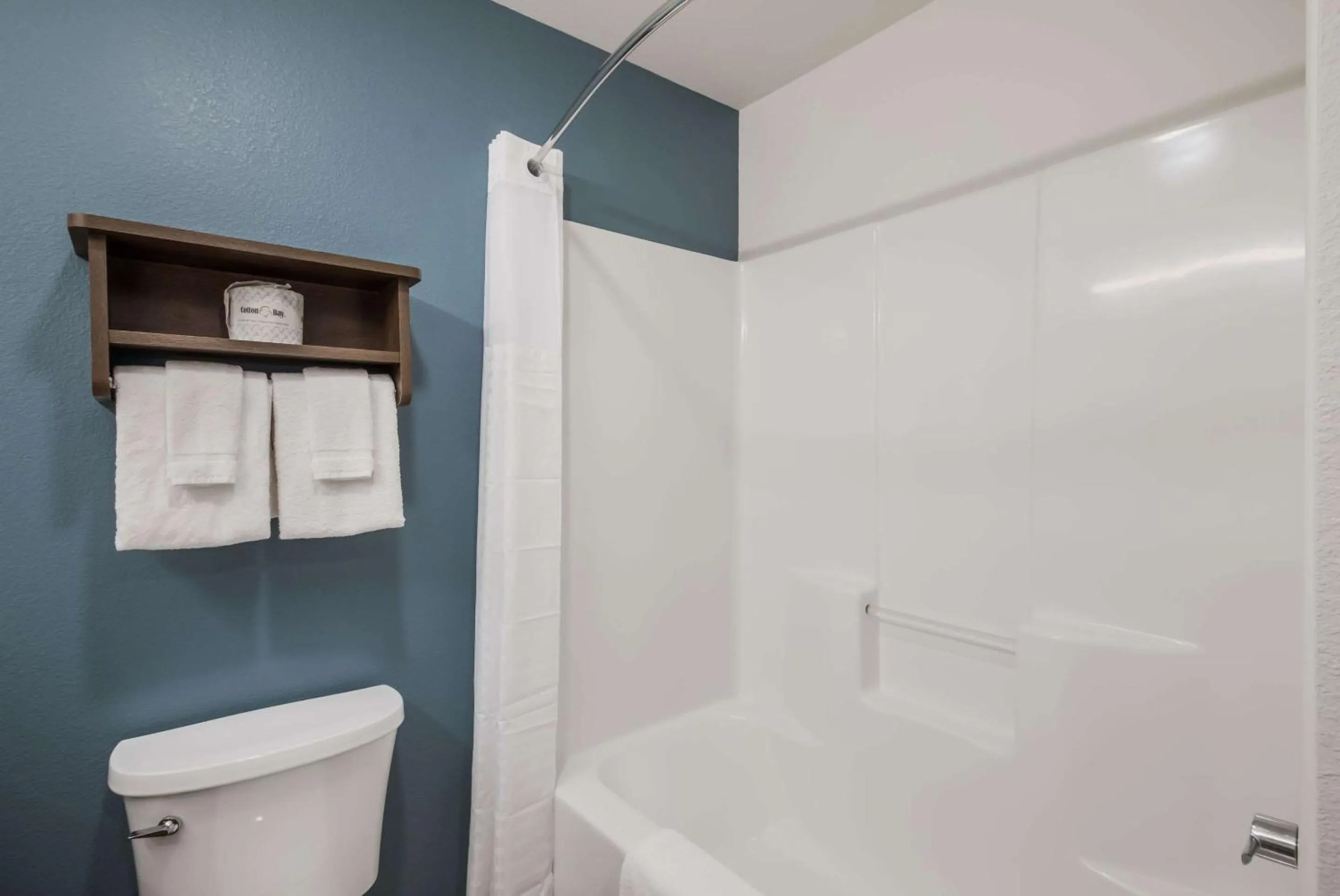 Bathroom in WoodSpring Suites Round Rock-Austin North