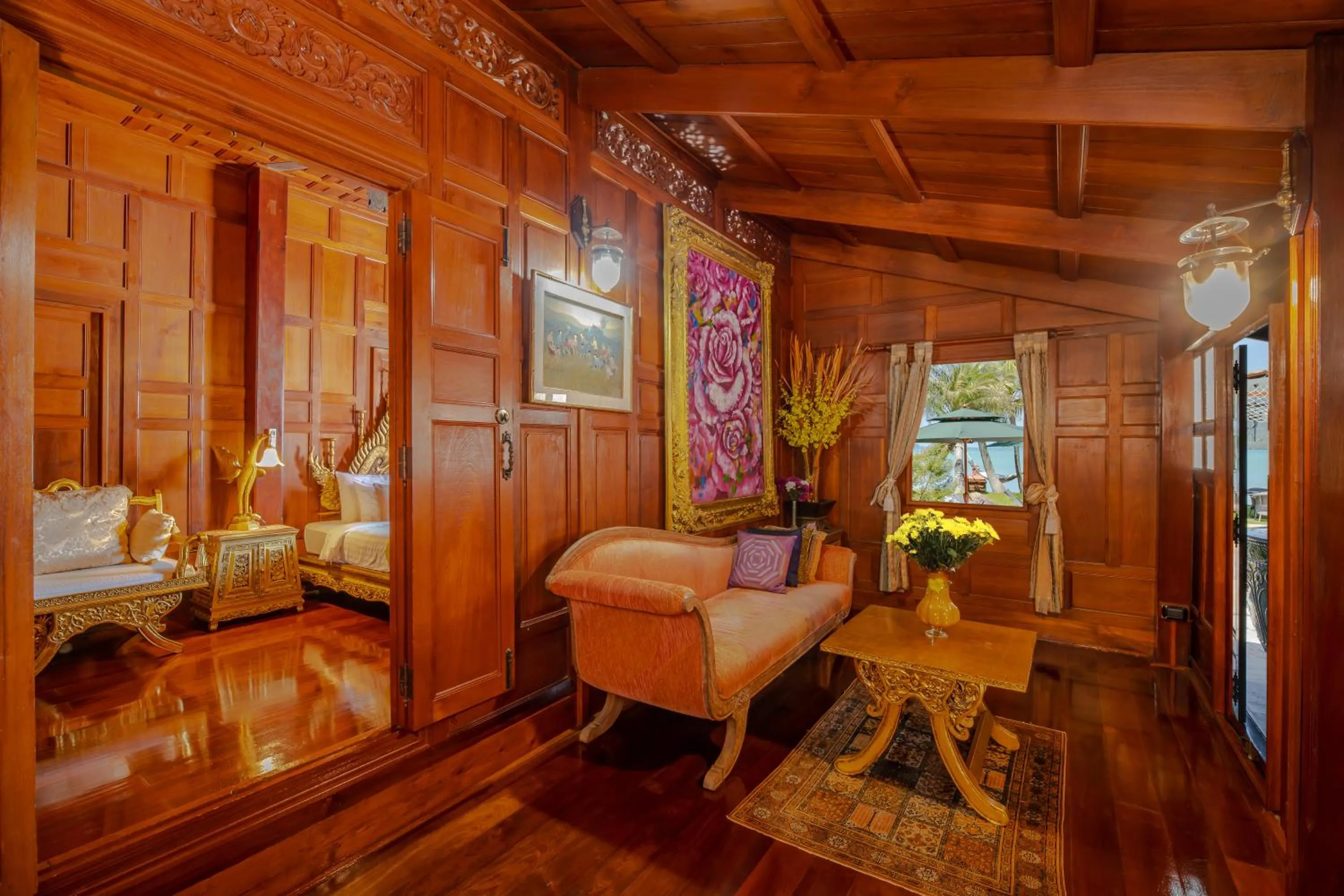 Living room in Royal Thai Villa Phuket - SHA Extra Plus