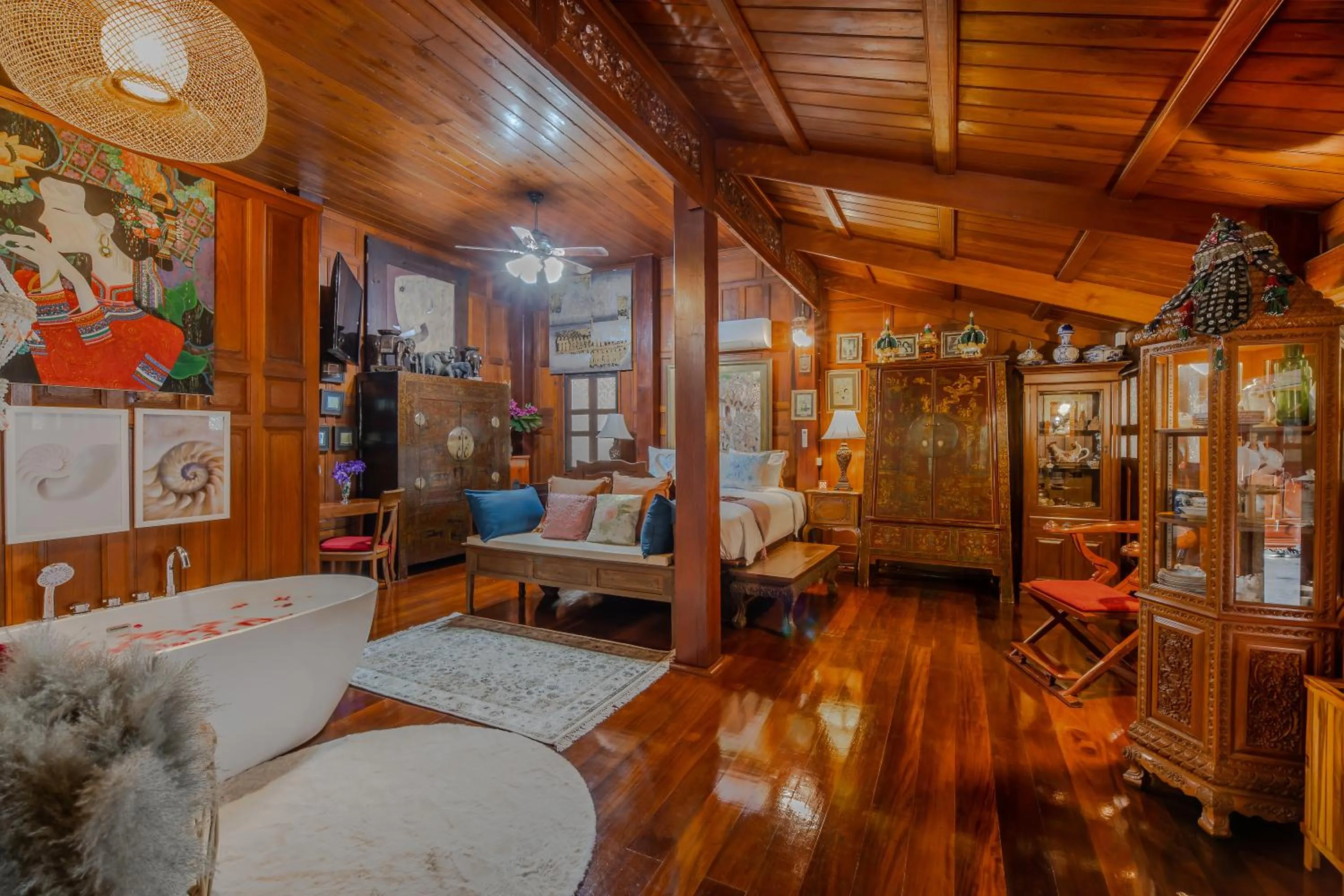 Living room in Royal Thai Villa Phuket - SHA Extra Plus