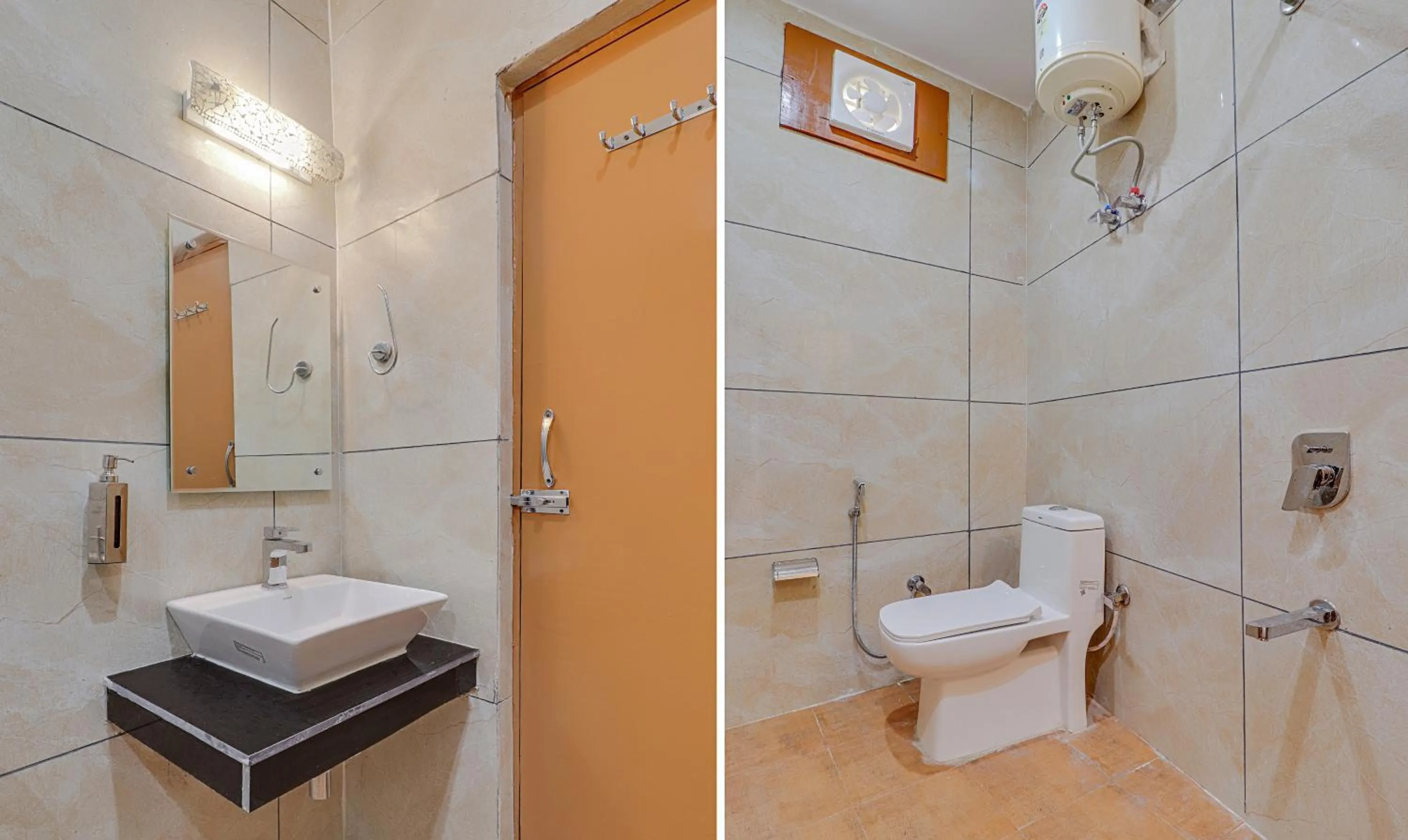 Bathroom in Treebo Tropical Roots, Bhupatwala Haridwar