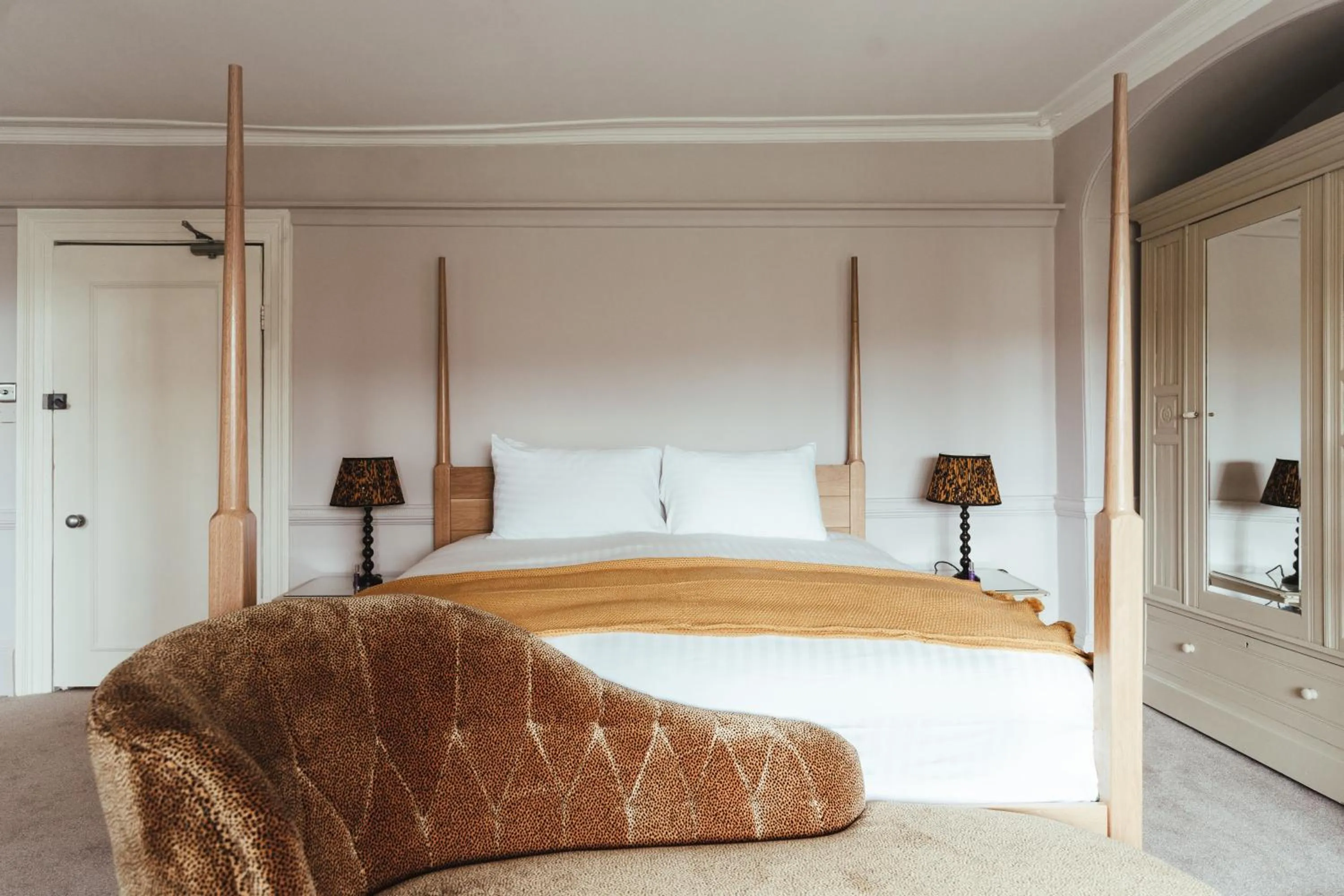 Bed in The Falcon Inn