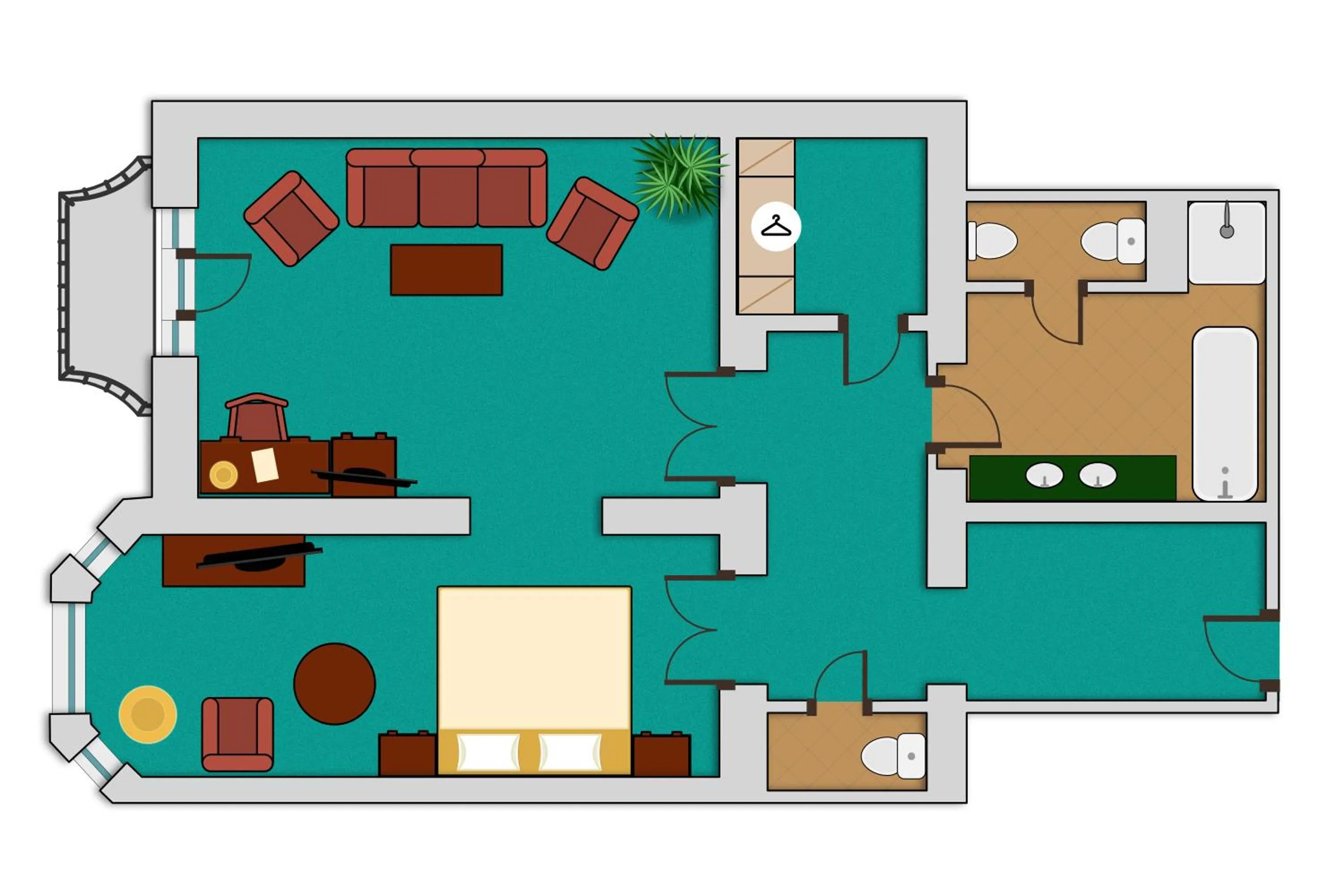 Floor plan in Carlsbad Plaza Medical Spa & Wellness hotel