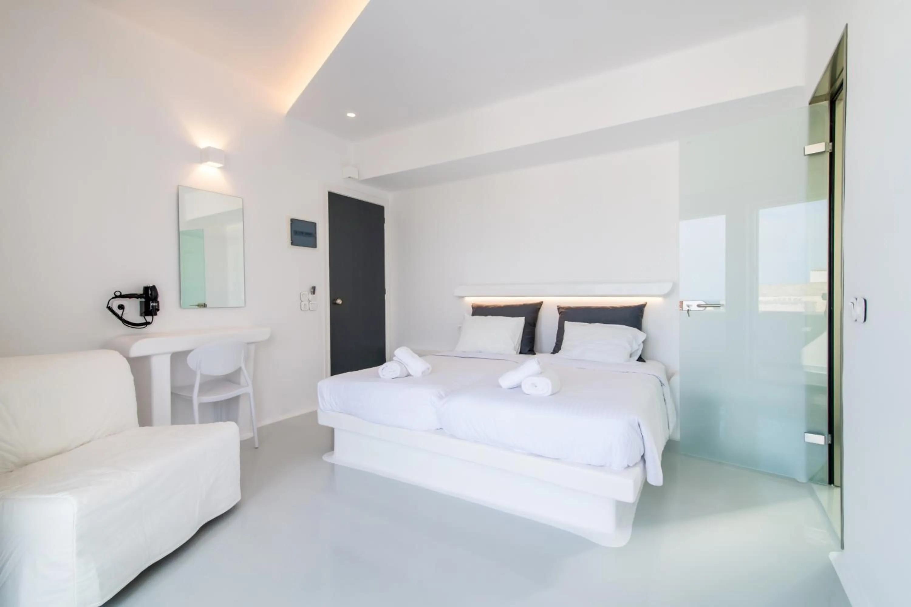 Bed in Byzantio City Hotel