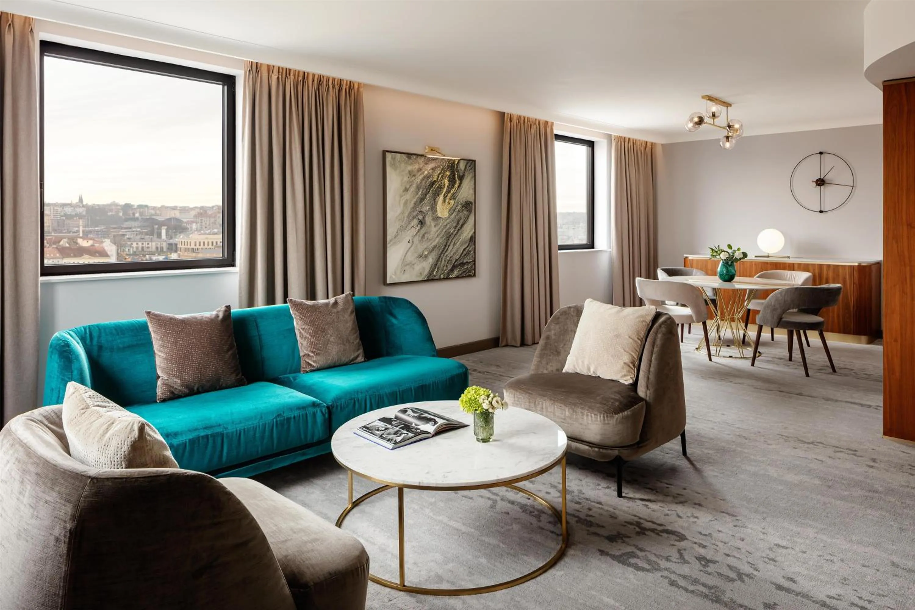 Living room in Hilton Prague Atrium