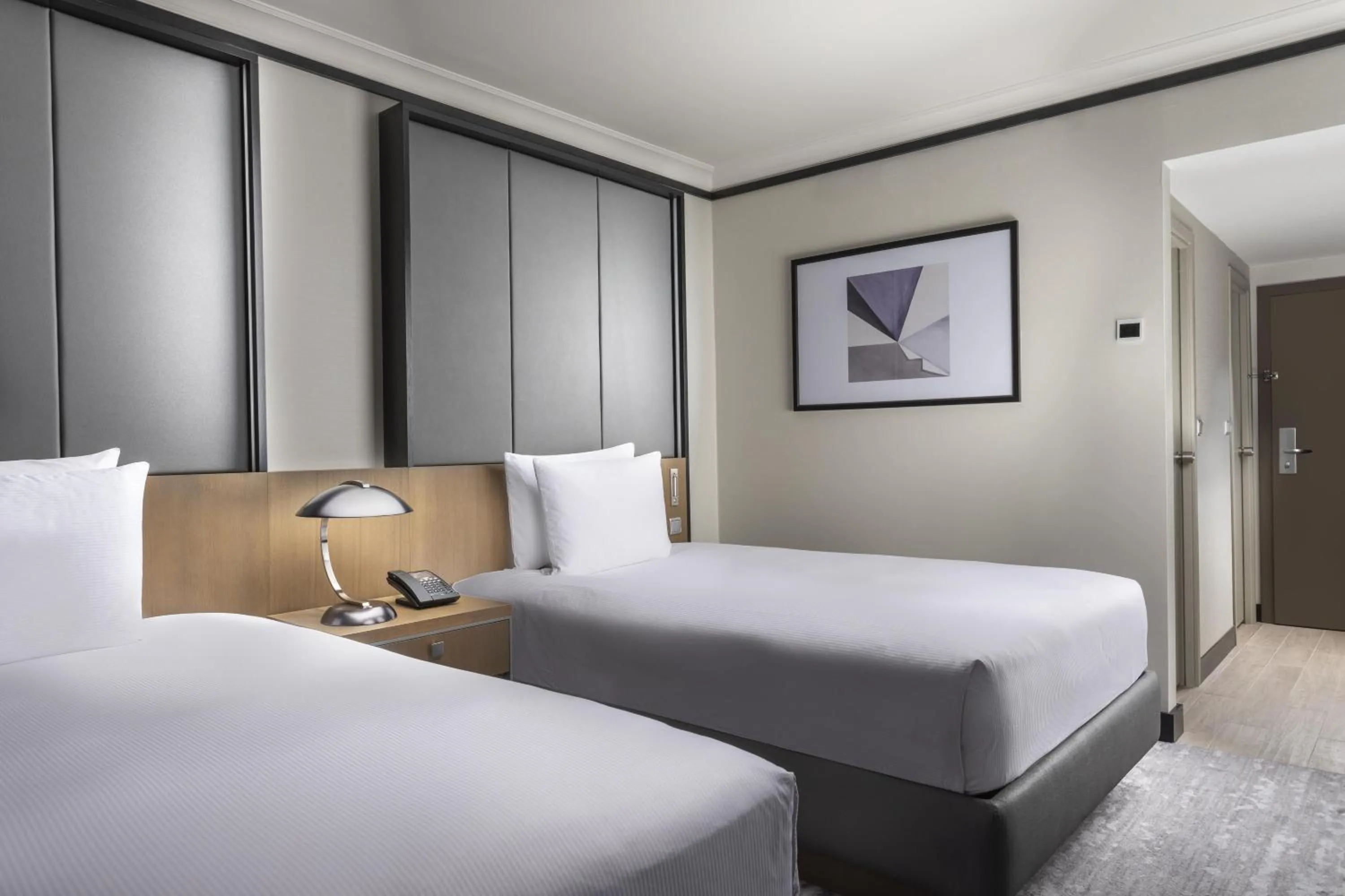 Bed in Hilton Prague Atrium