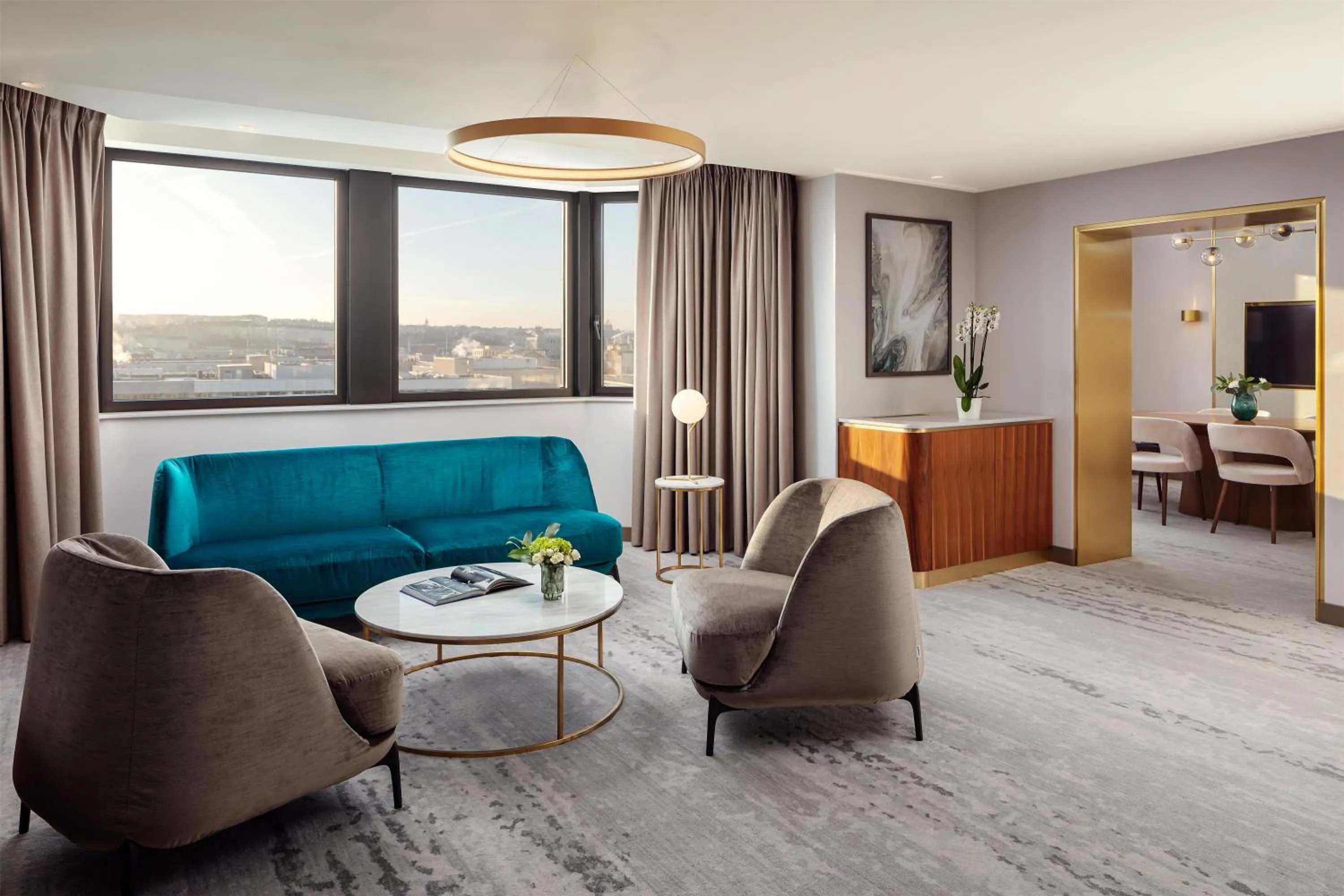 Living room in Hilton Prague Atrium