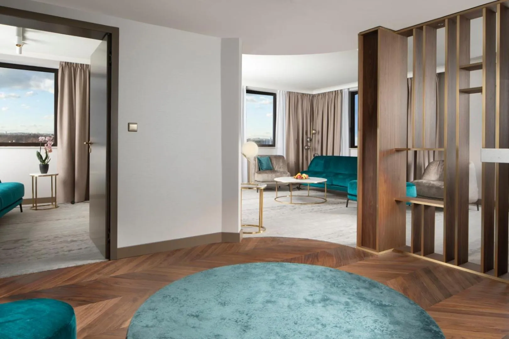 Living room in Hilton Prague Hotel