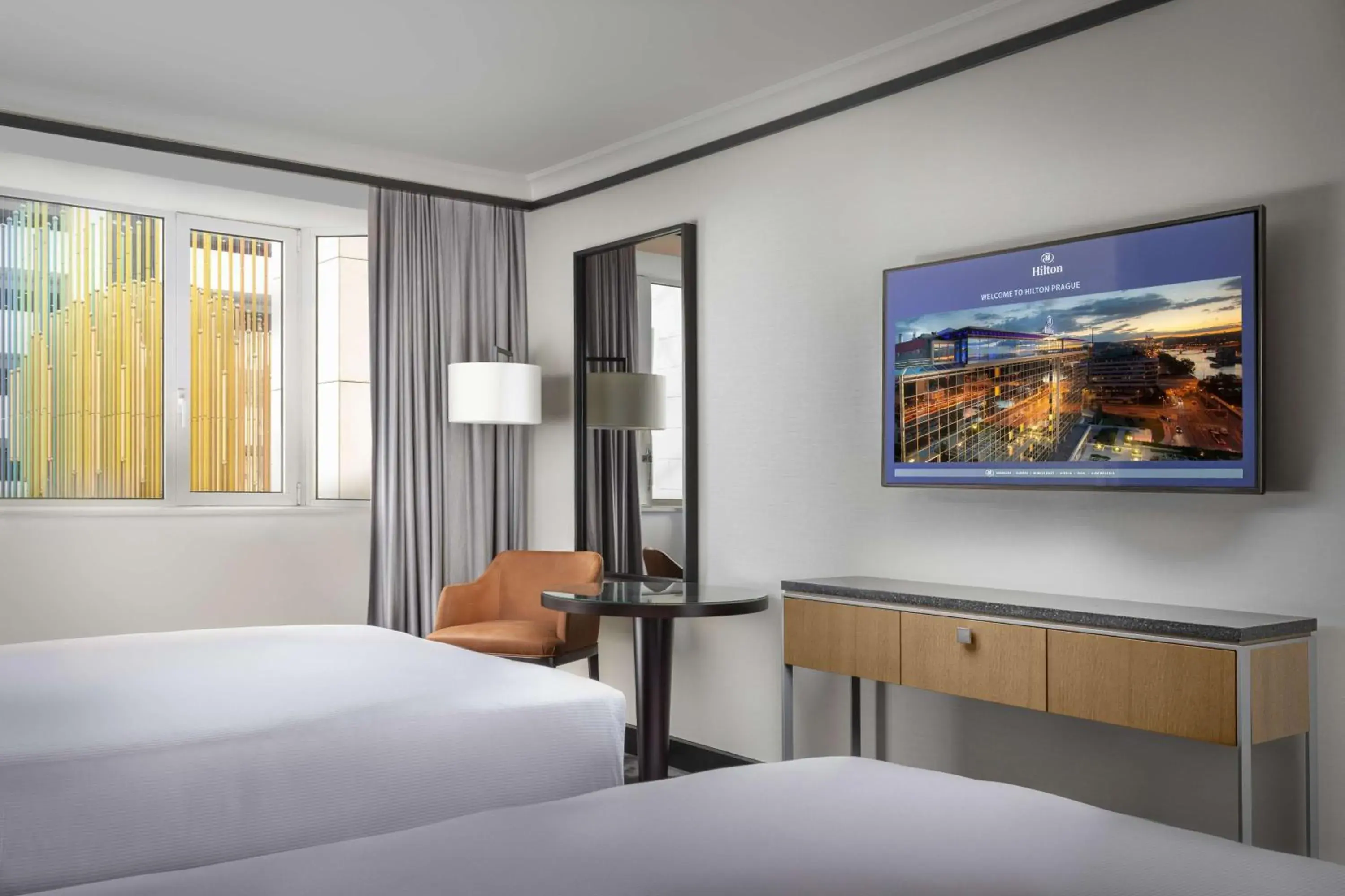 Twin Room in Hilton Prague Hotel Twin Room in Hilton Prague Hotel