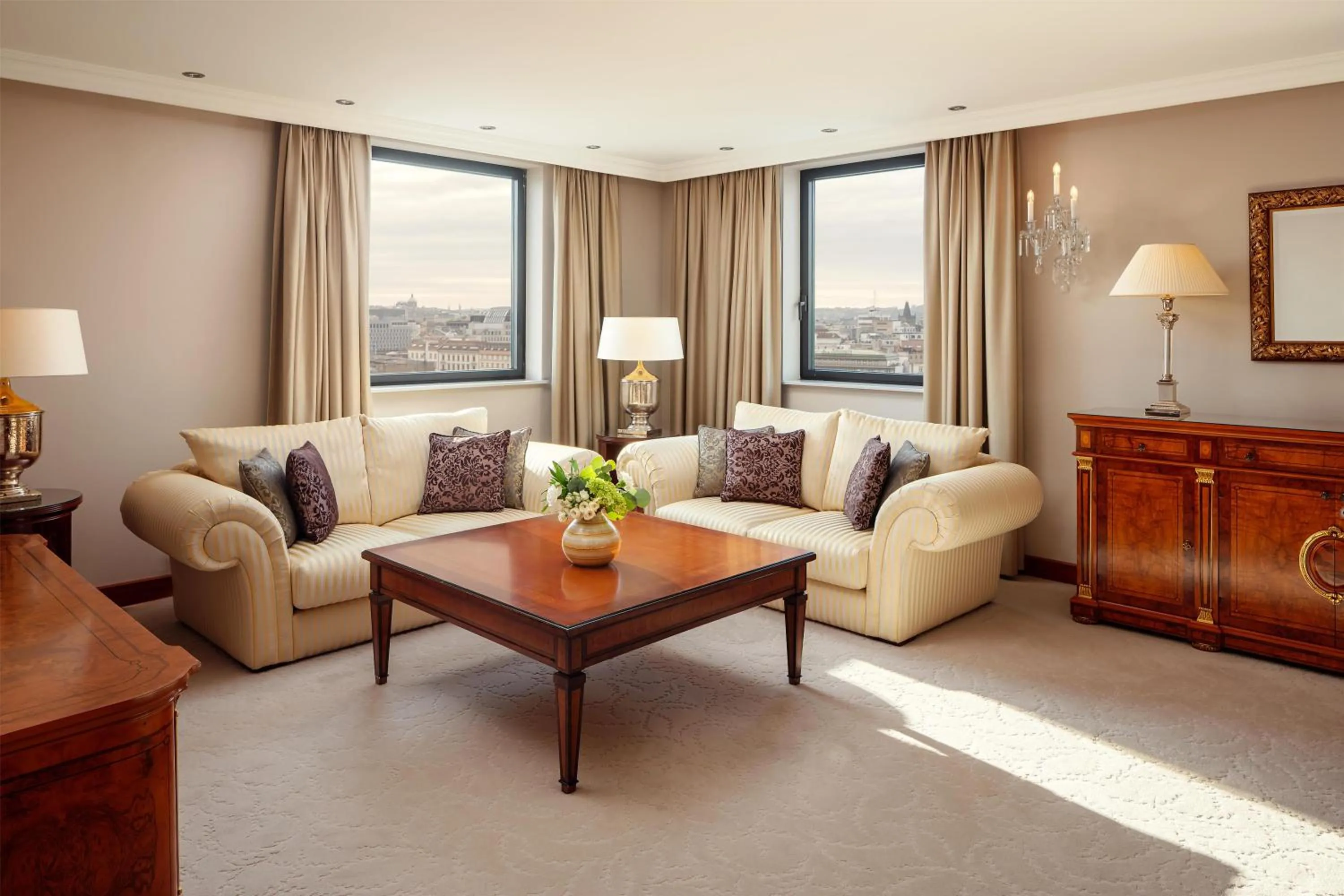 Bed in Hilton Prague Atrium