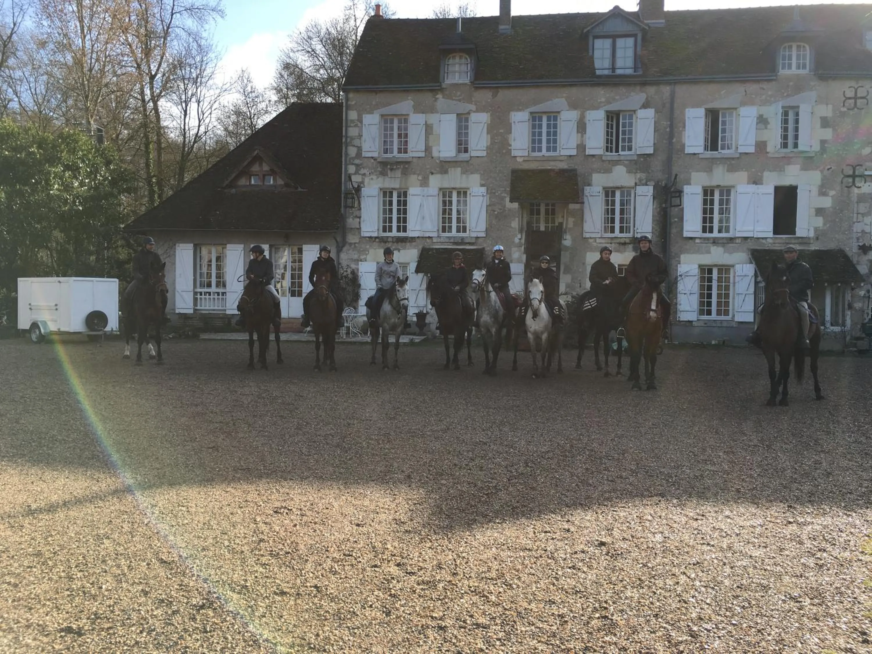 Horse-riding in Maison d'hôtes Moulin du Bas Pesé