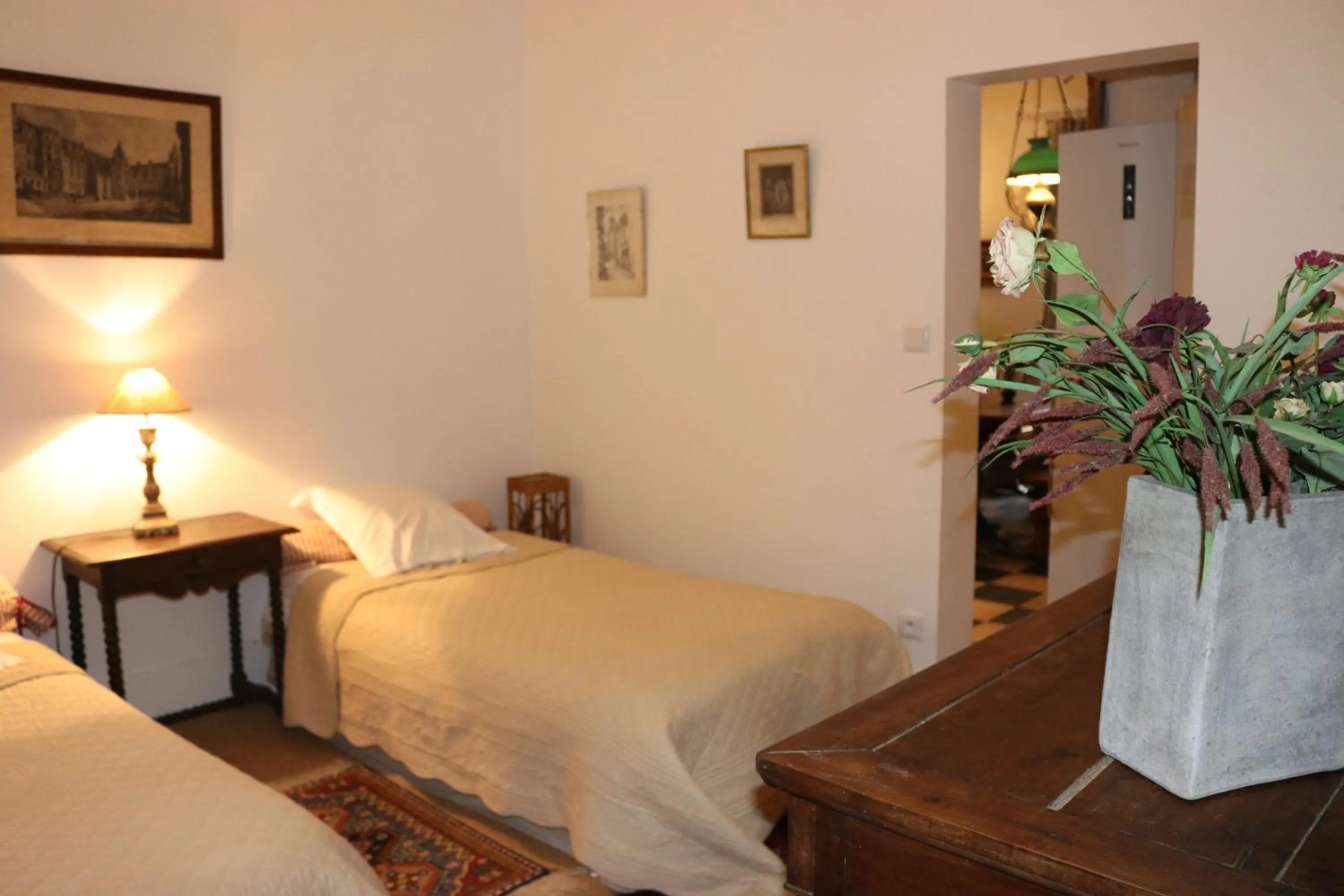 Bed in Maison d'hôtes Moulin du Bas Pesé