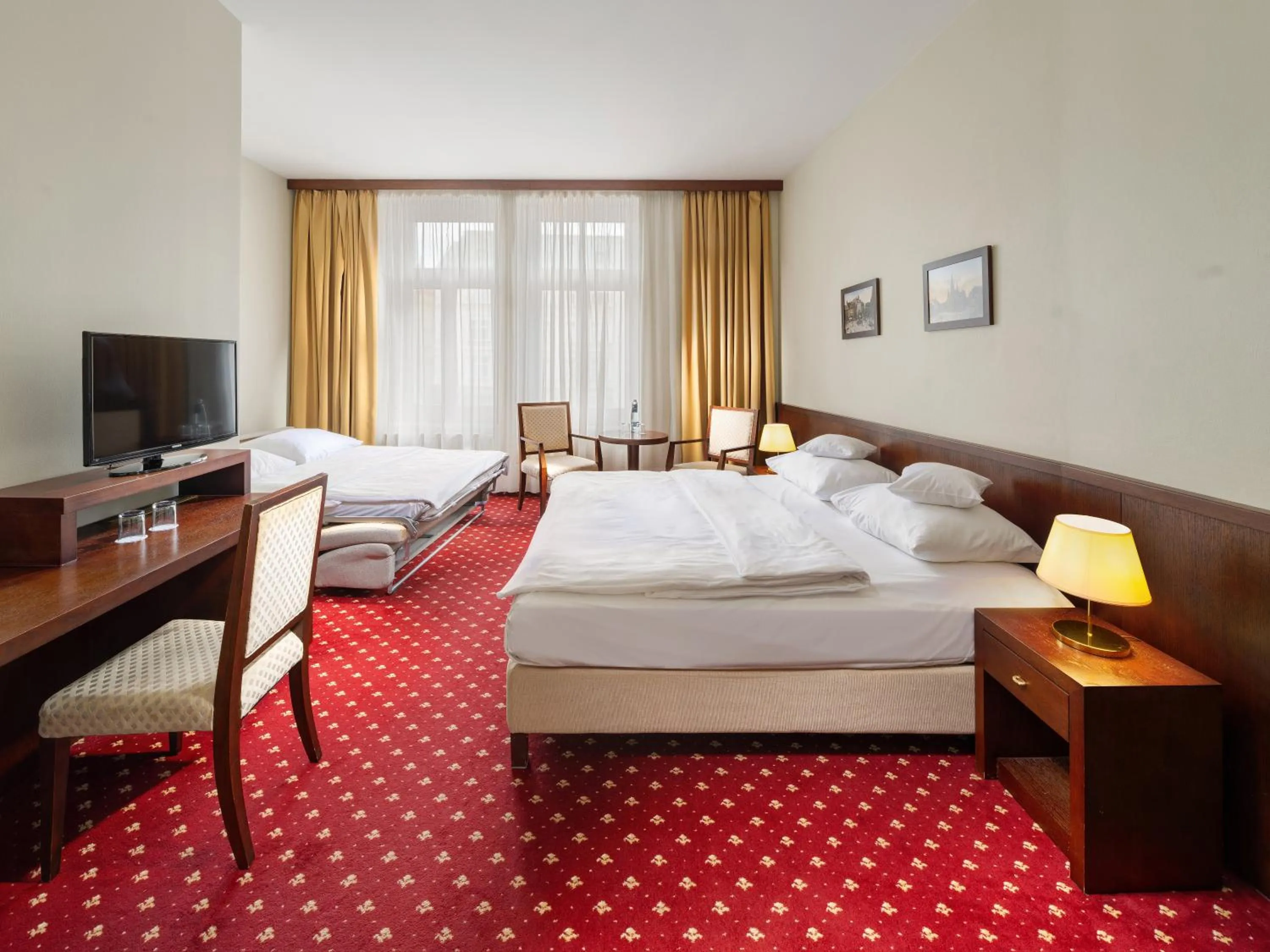 Bedroom, Bed in Clarion Grandhotel Zlaty Lev