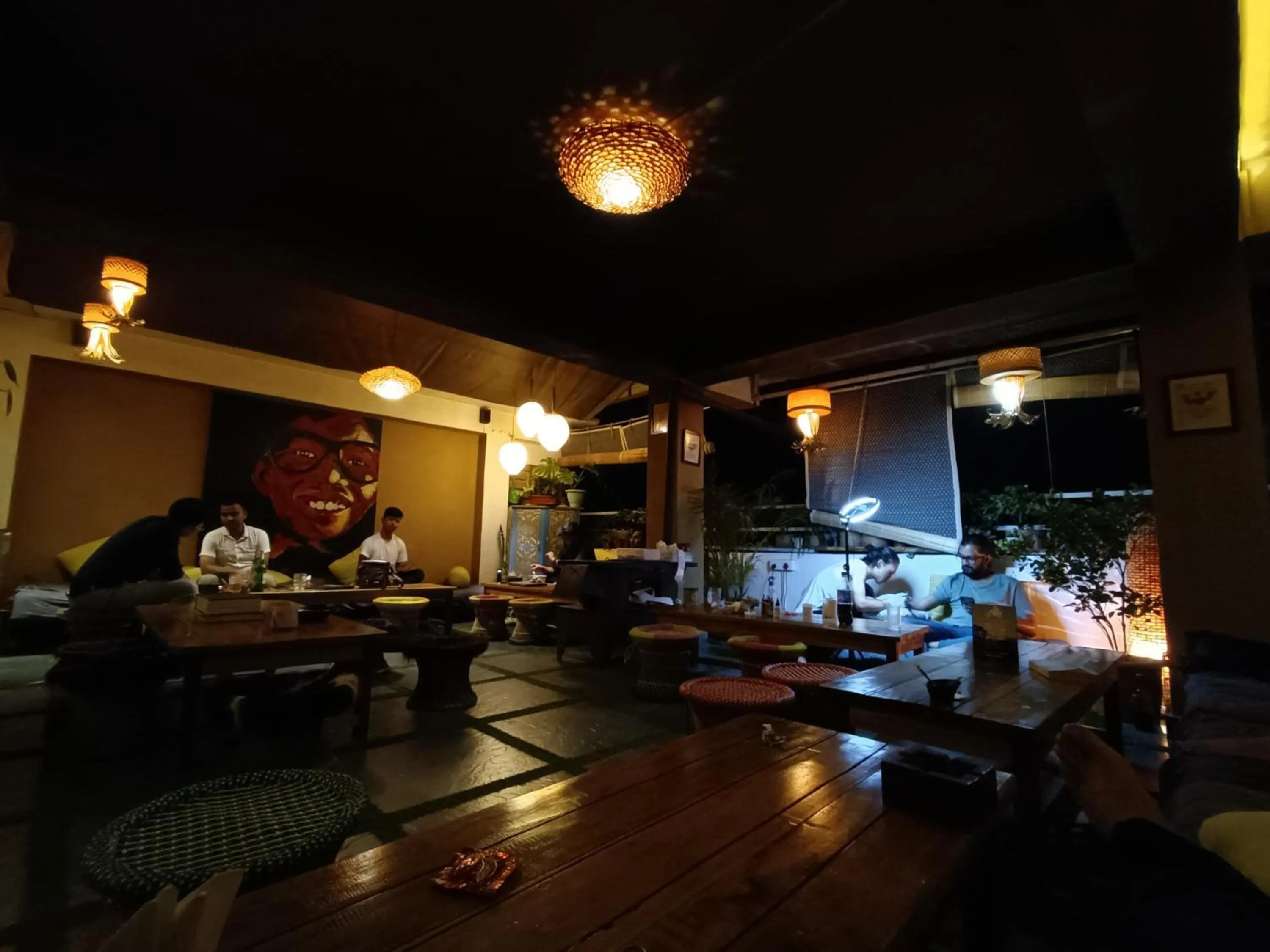 Seating area in Mellow Fellow Hostel