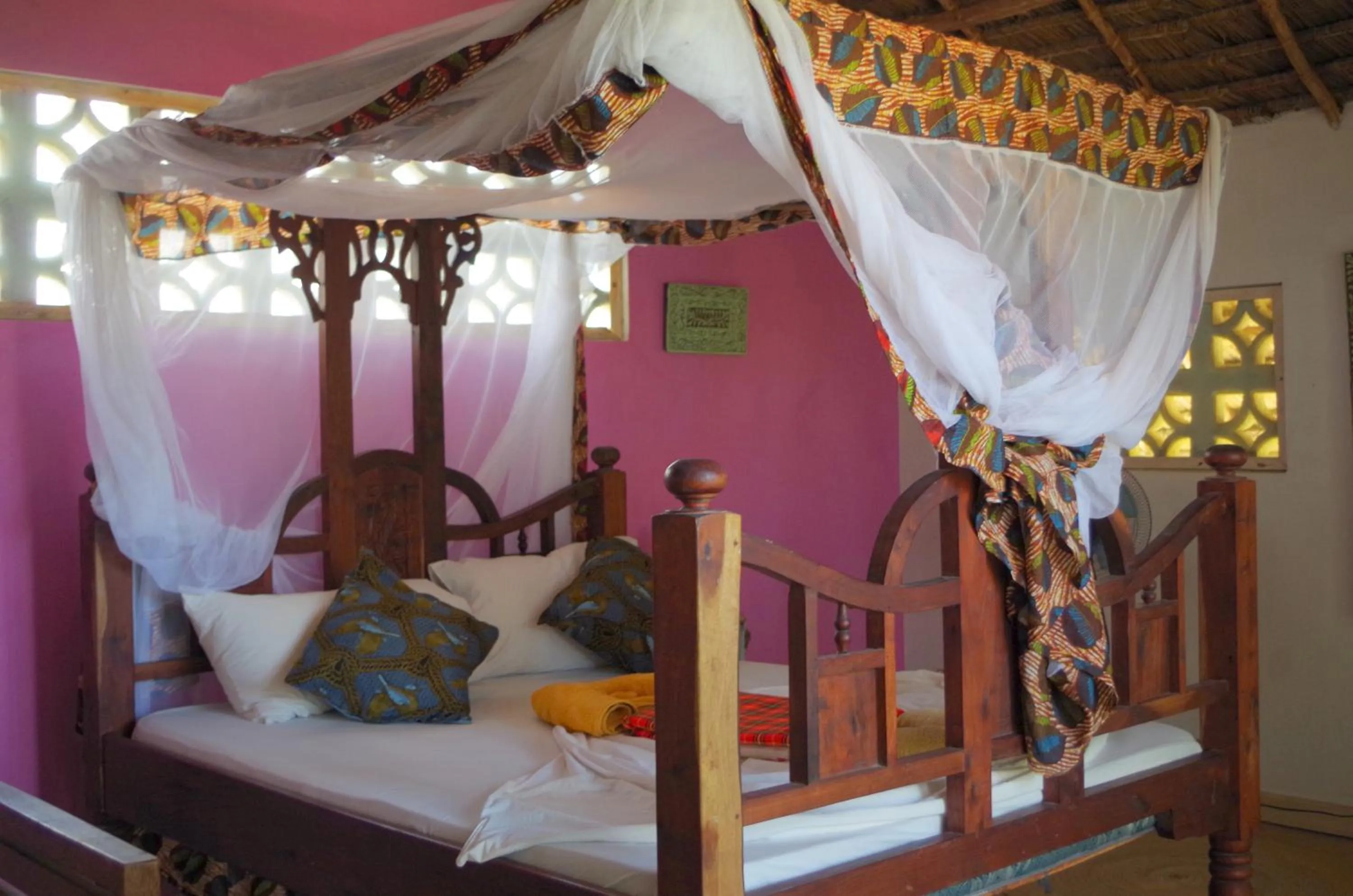 Bed in Mbuyuni Beach Village