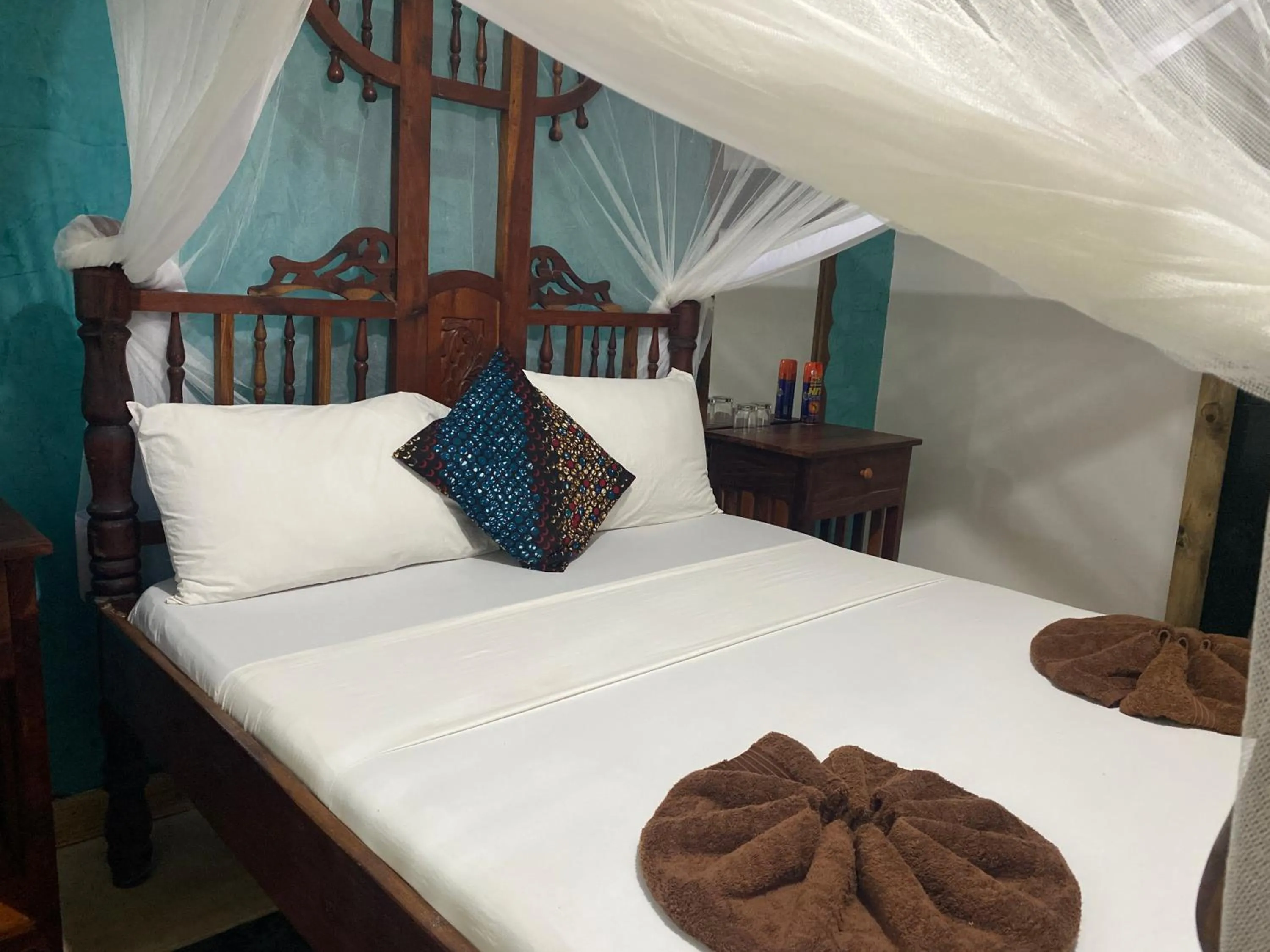 Bed in Mbuyuni Beach Village