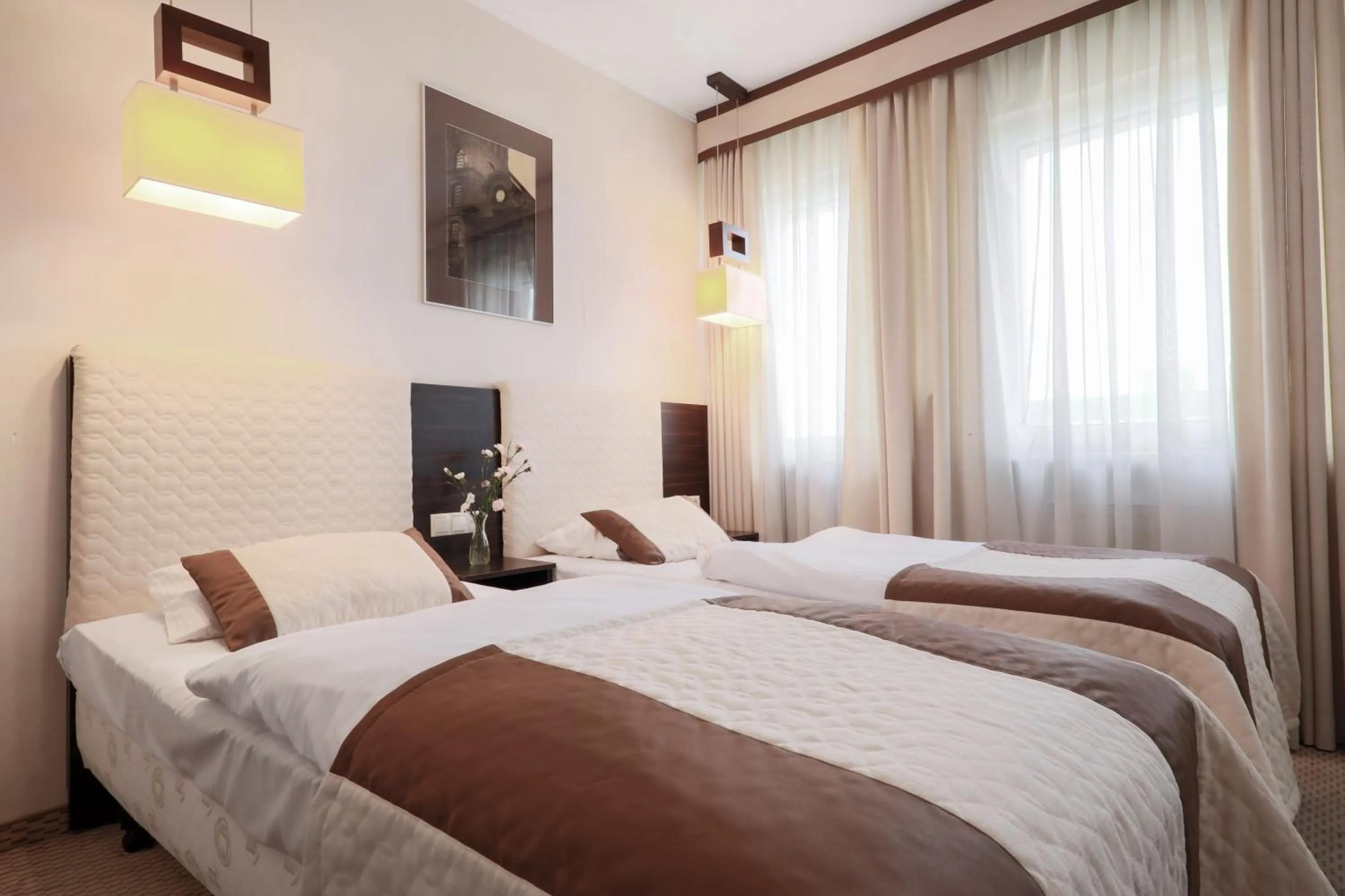 Bed in Hotel Borowiecki