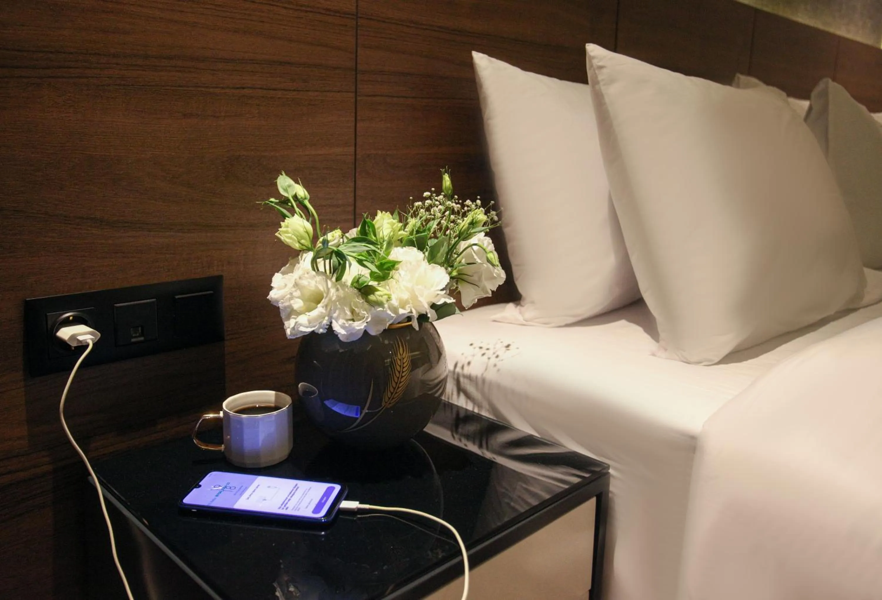 Decorative detail, Bed in Dora Pera Hotel