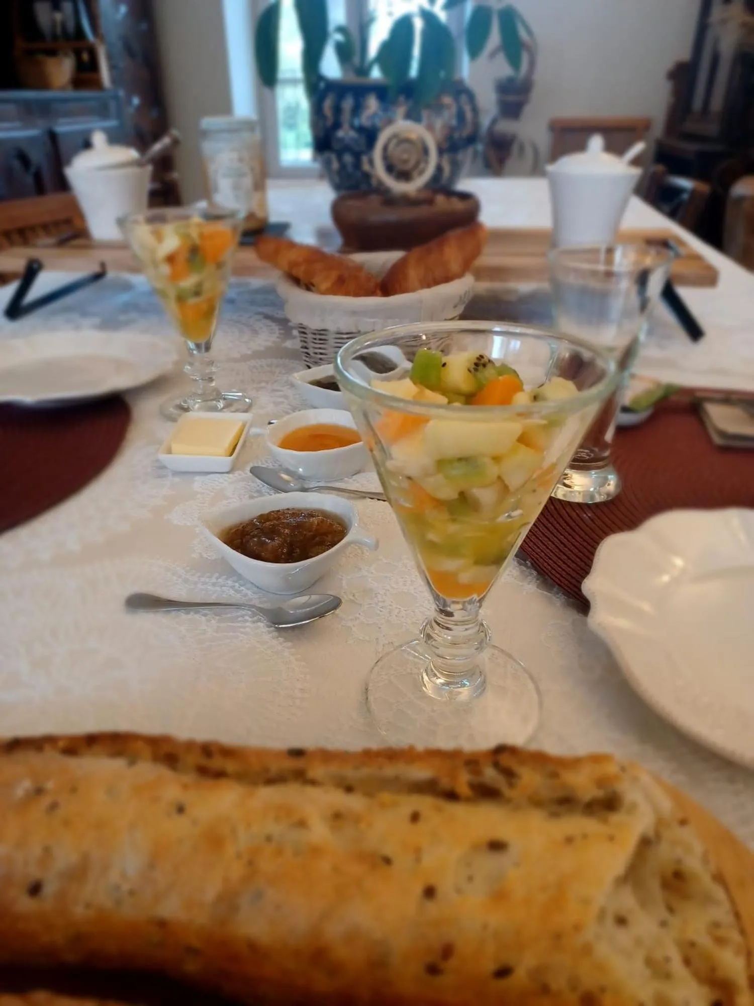 Food and drinks in Chambre d'hôtes "Au bord de Loire"