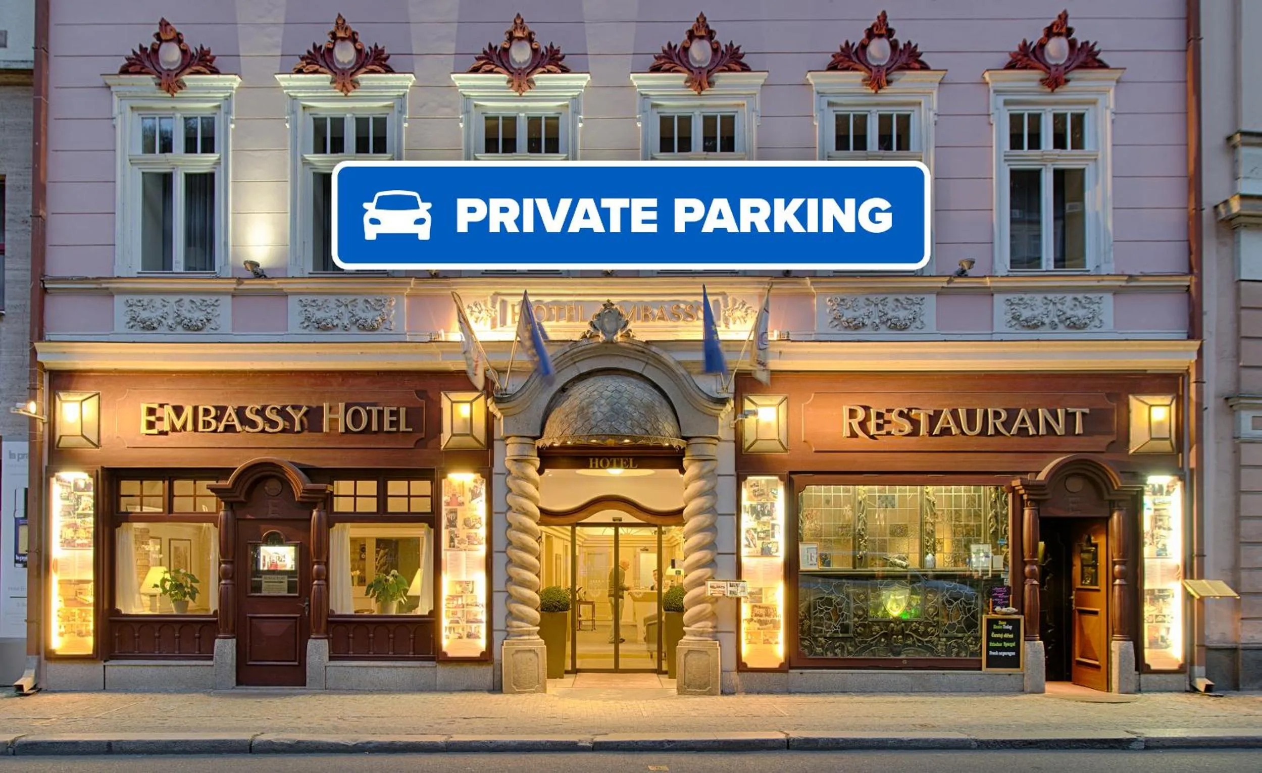 Property building in Hotel Embassy