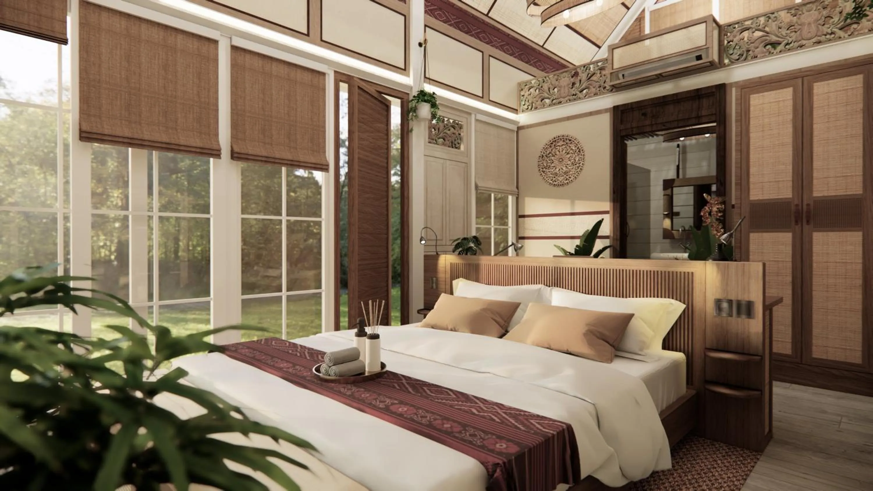 Bed in Jawa Jiwa G-Land Resort