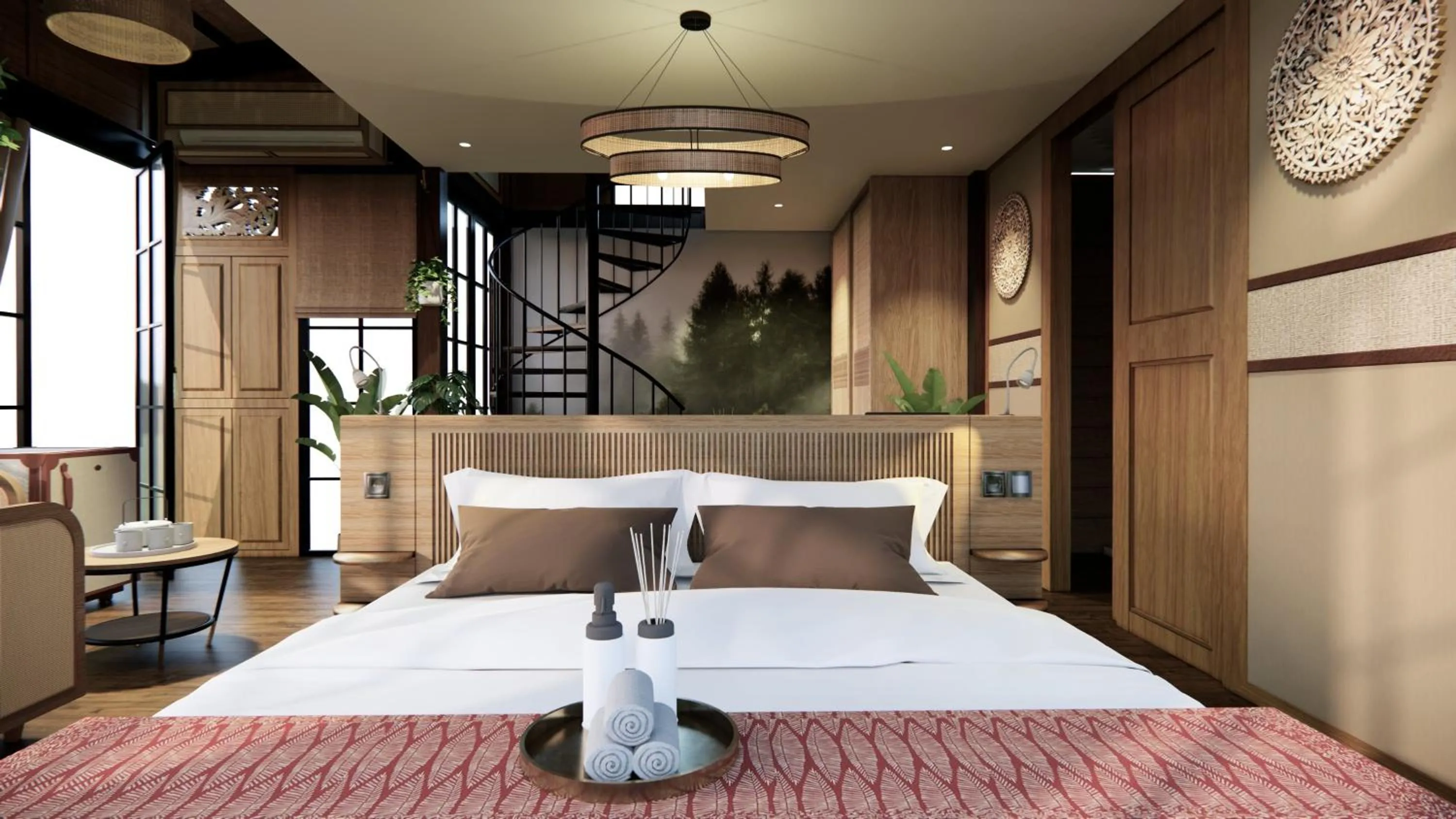 Bed in Jawa Jiwa G-Land Resort